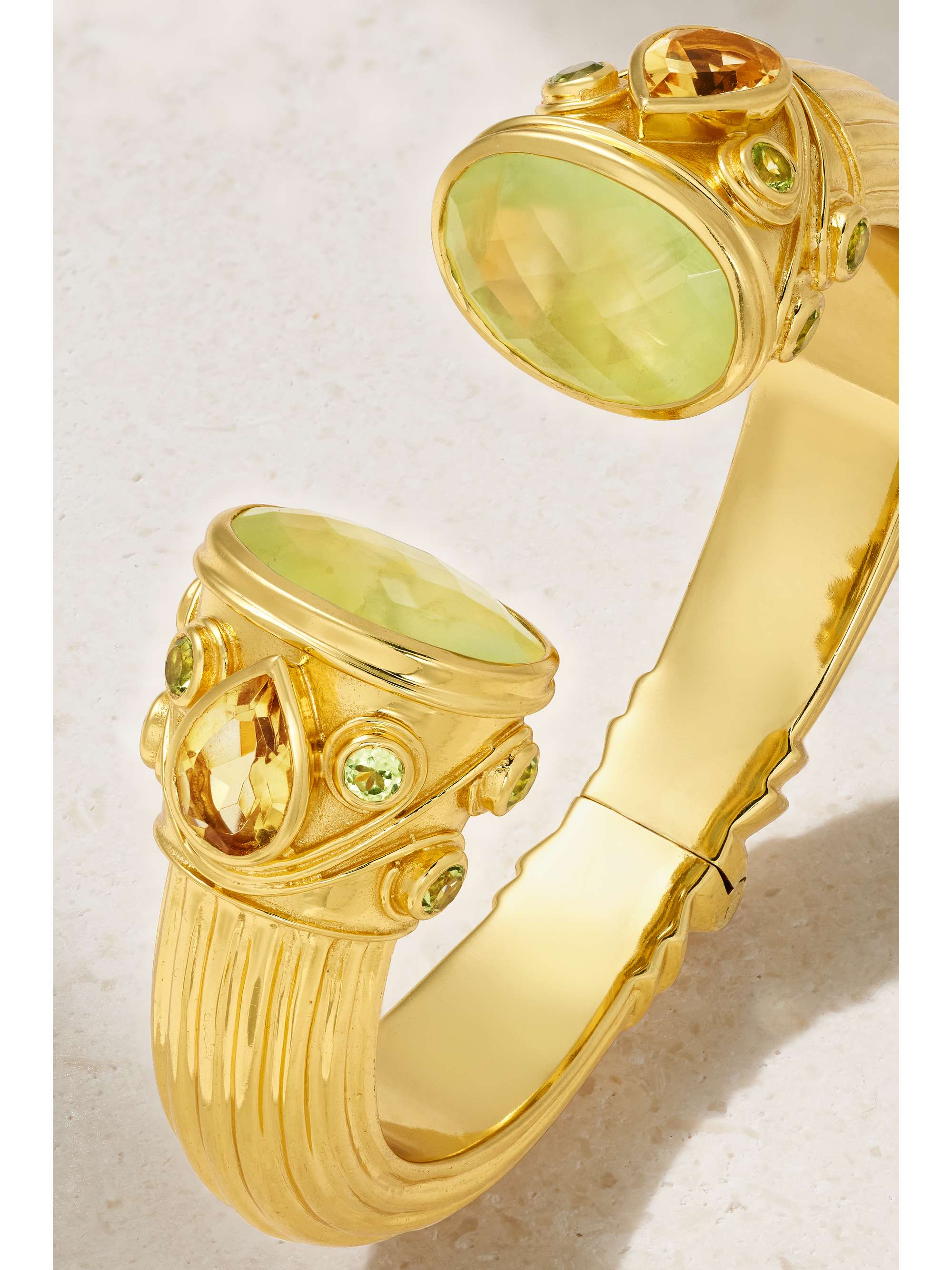 AMRAPALI LONDON Gold-plated multi-stone cuff