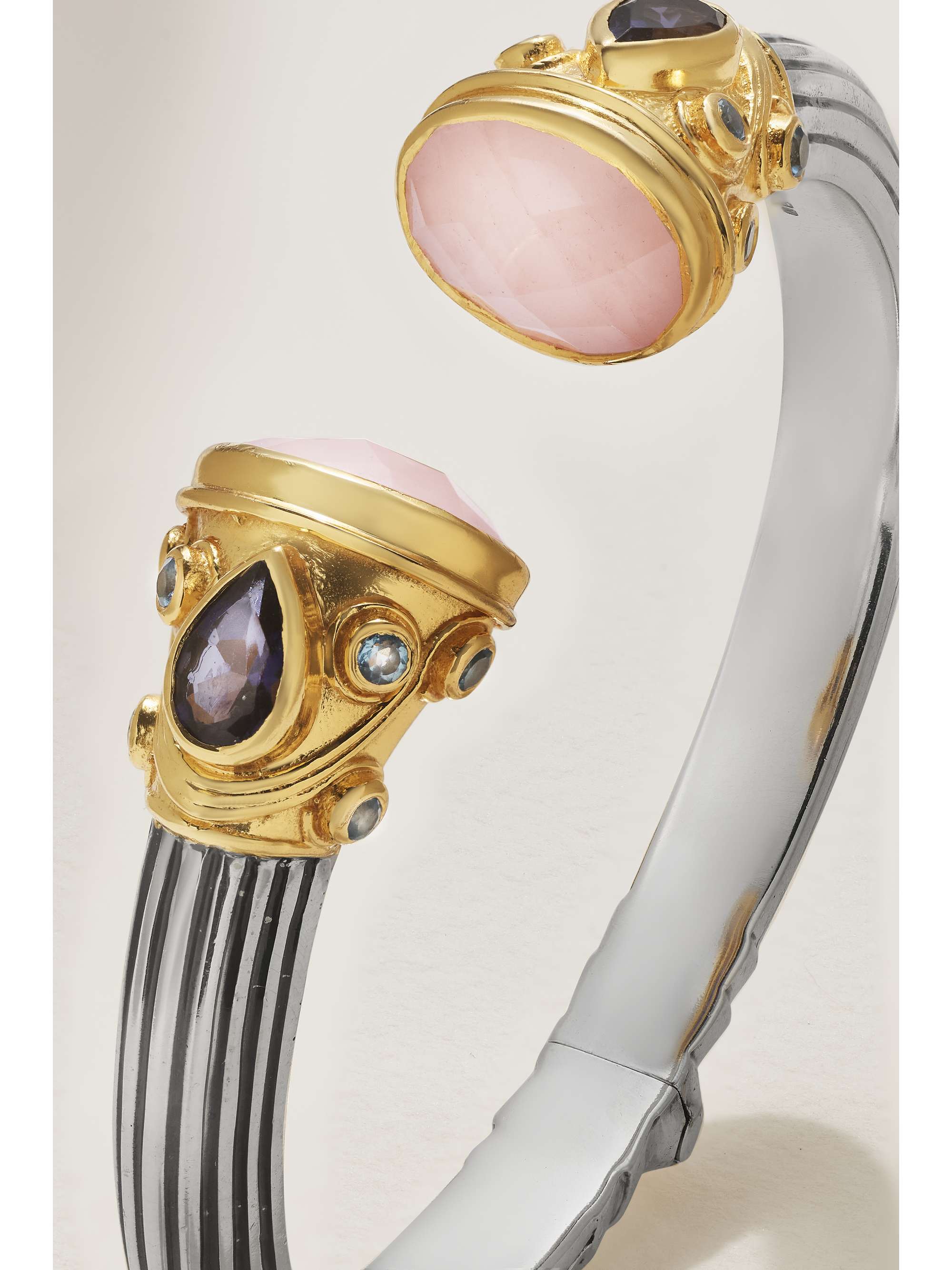 AMRAPALI LONDON Gold-plated multi-stone cuff