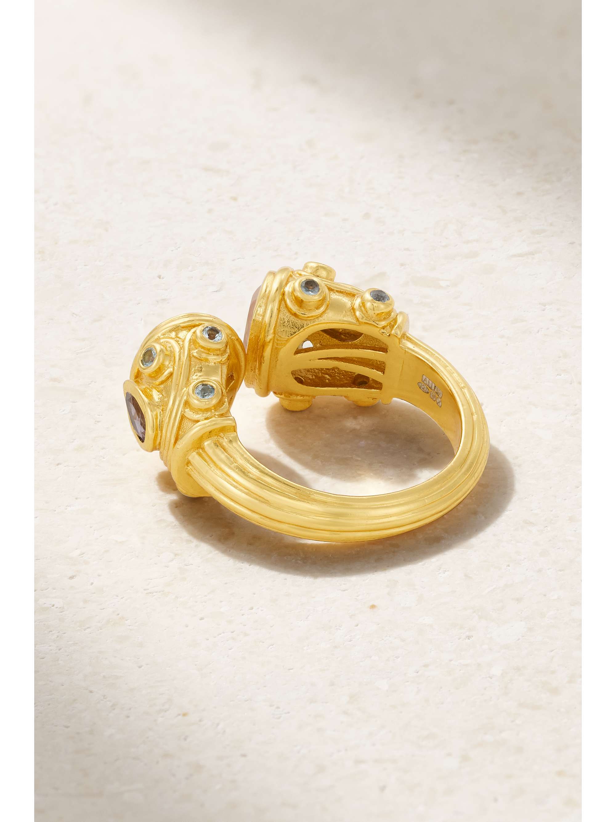 AMRAPALI LONDON Gold-plated sterling silver multi-stone ring