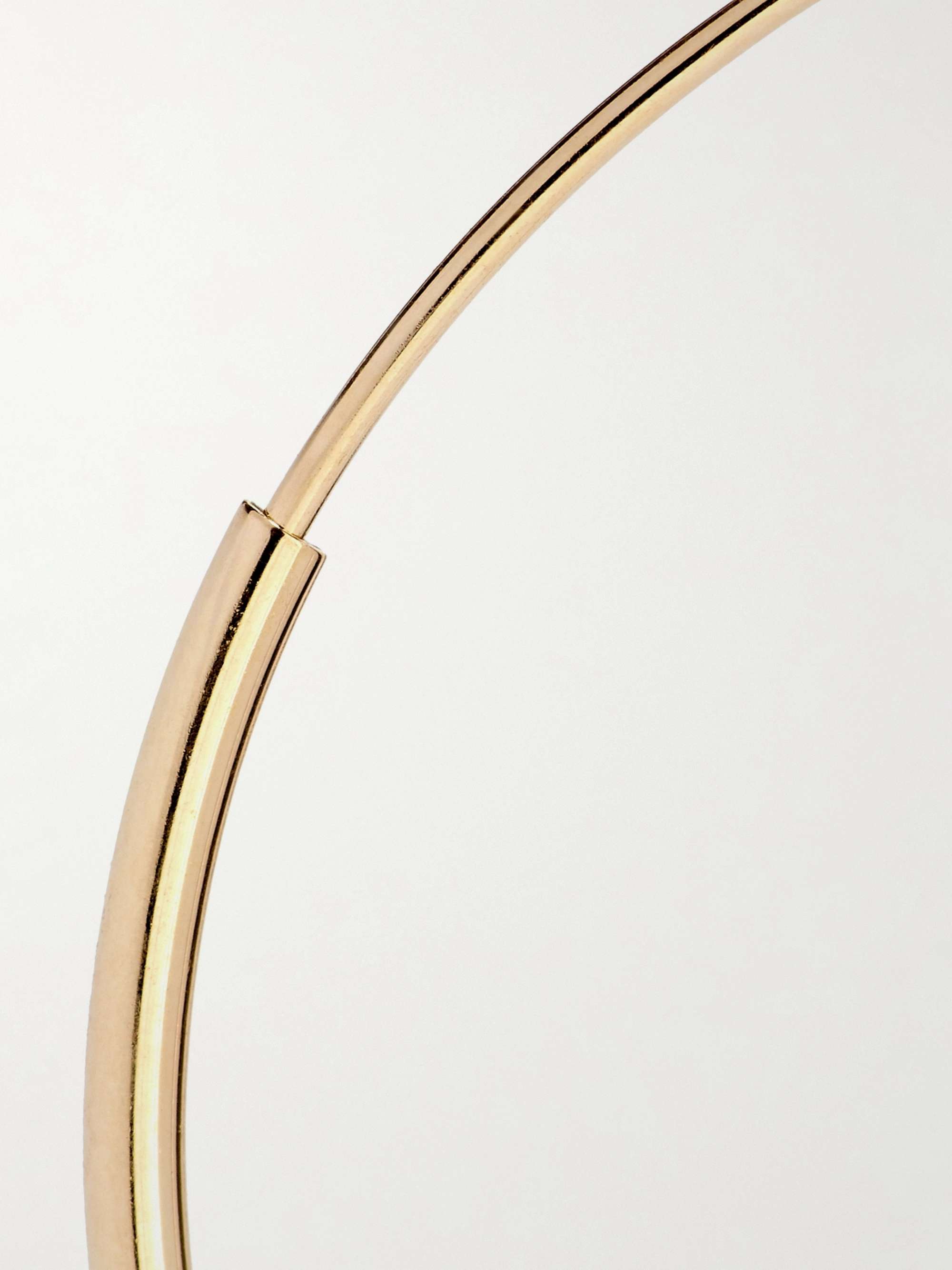 LOREN STEWART Infinity 14-karat gold hoop earrings