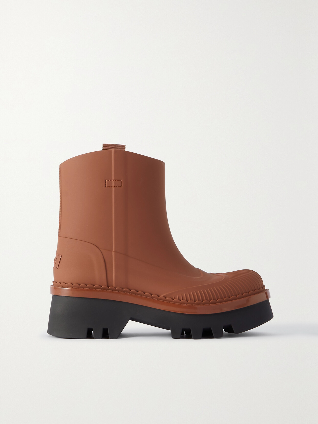 Chloé Chestnut Raina Rain Boots In Brown