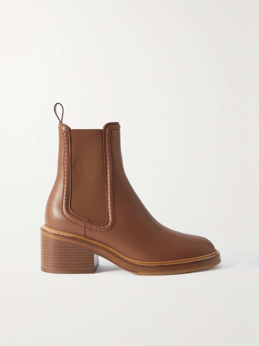 Chloé Mallo Leather Chelsea Boots