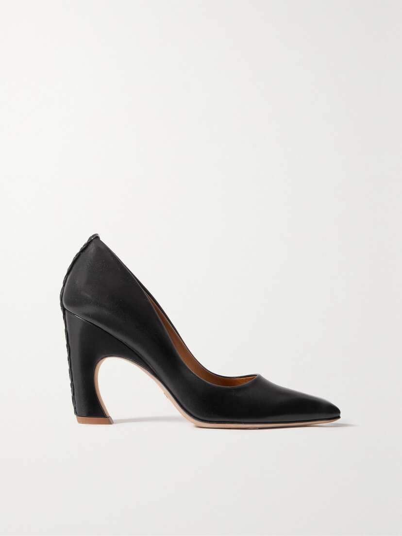 Chloé Oli Braided Leather Pumps