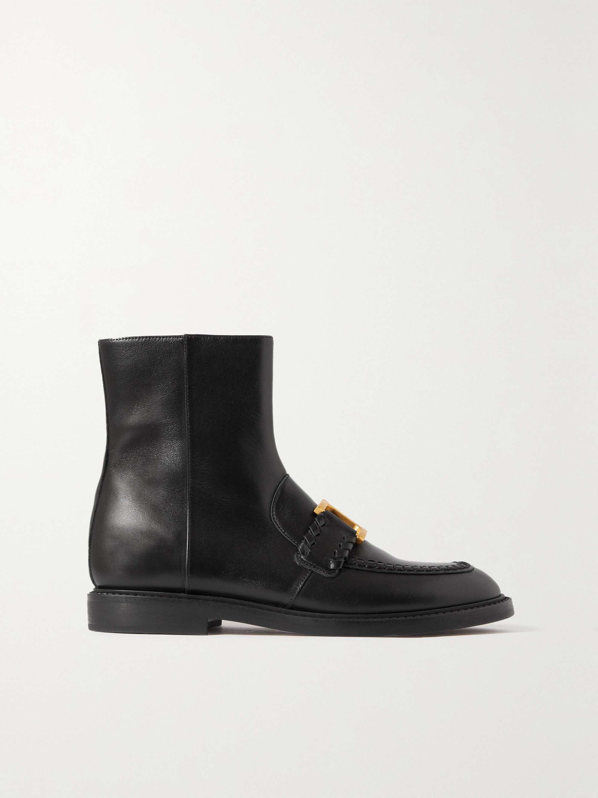 CHLOÉ Marcie embellished leather ankle boots | NET-A-PORTER