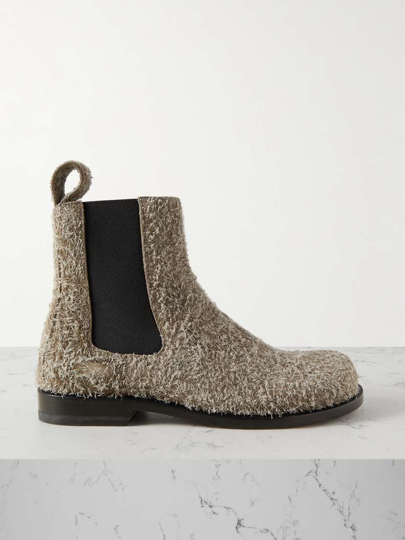 Loewe — Brushed suede Chelsea boots