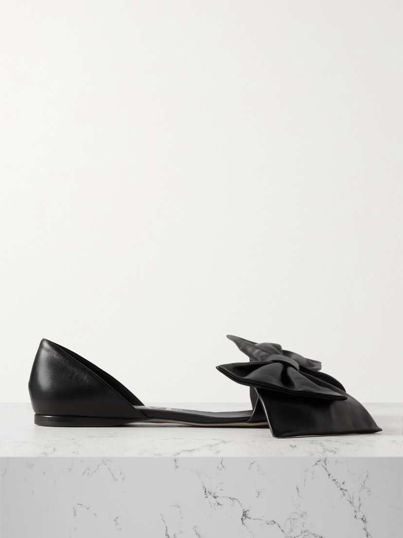 Loewe Toy Bow-detailed Leather Slides