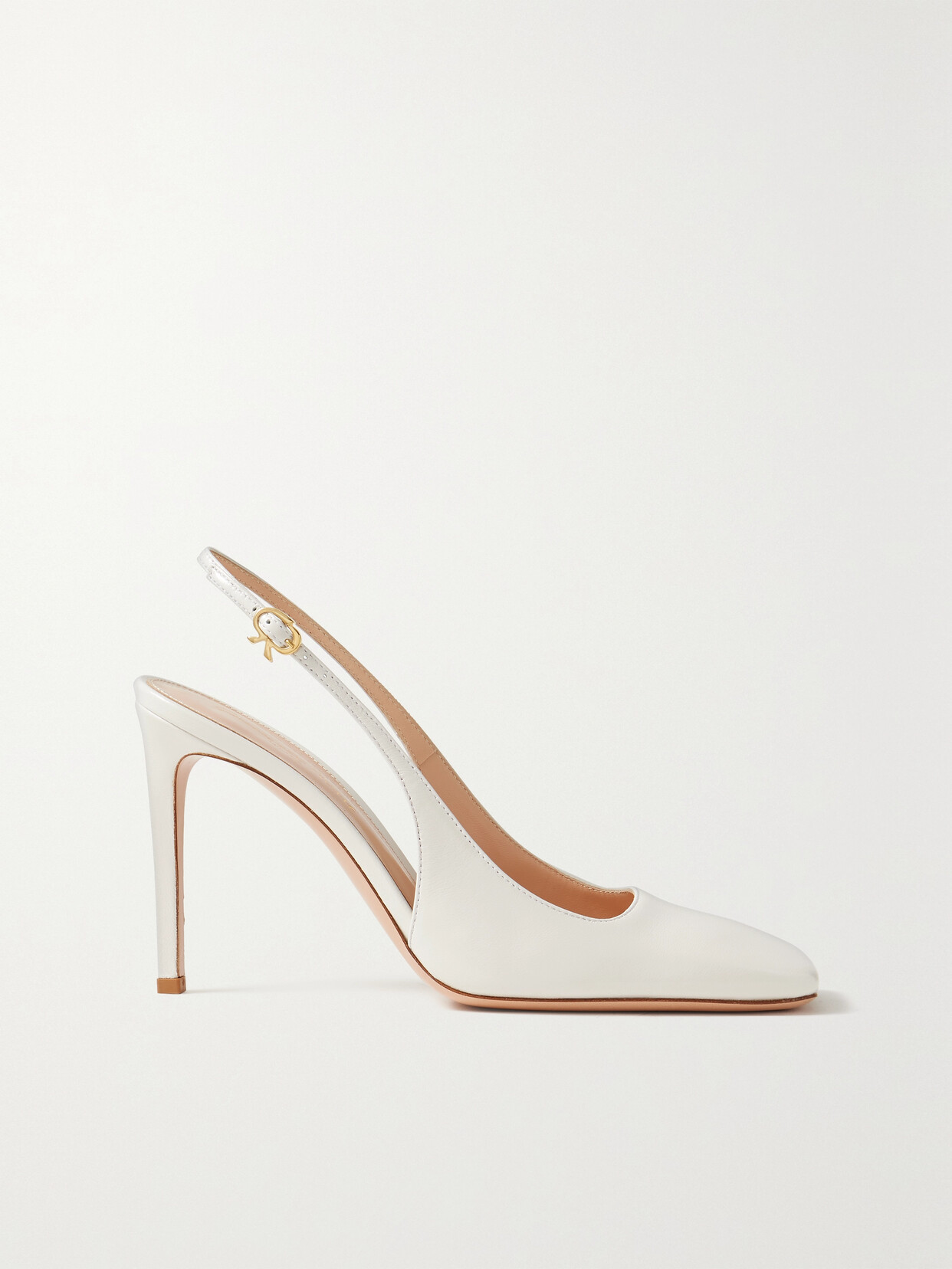 Gianvito Rossi Christina 100 Leather Slingback Pumps In Neutrals