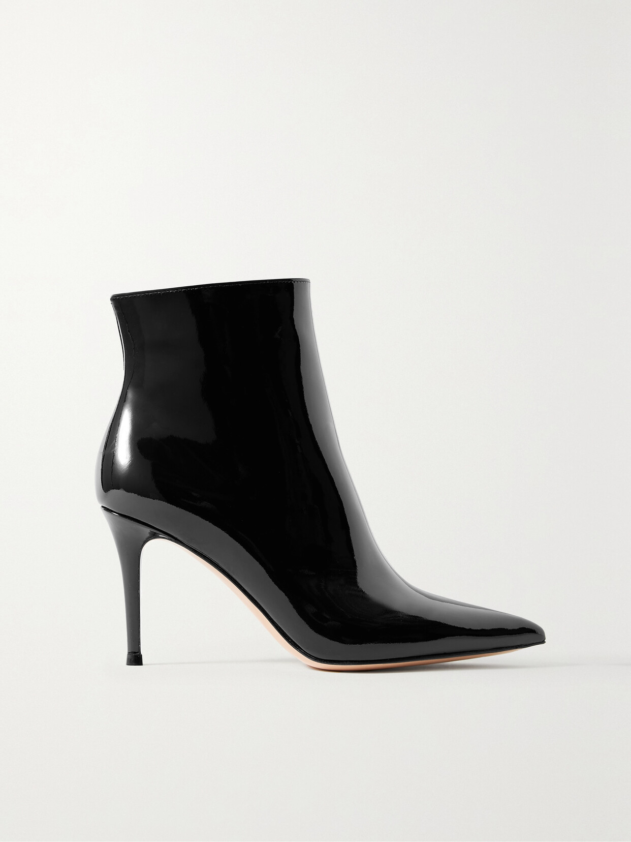 Gianvito Rossi - Vernice 85 Patent-leather Ankle Boots - Black