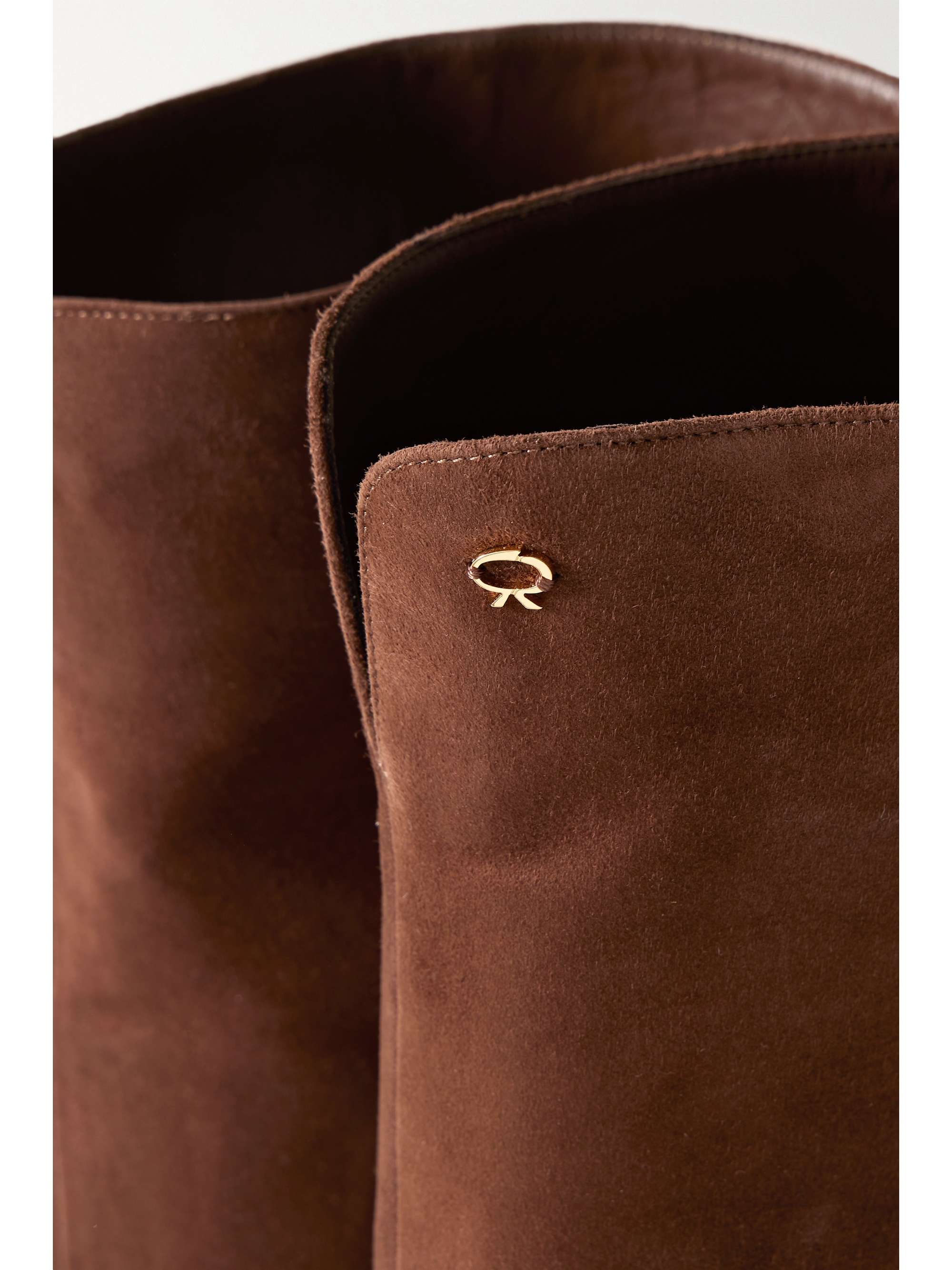 GIANVITO ROSSI 100 suede over-the-knee boots