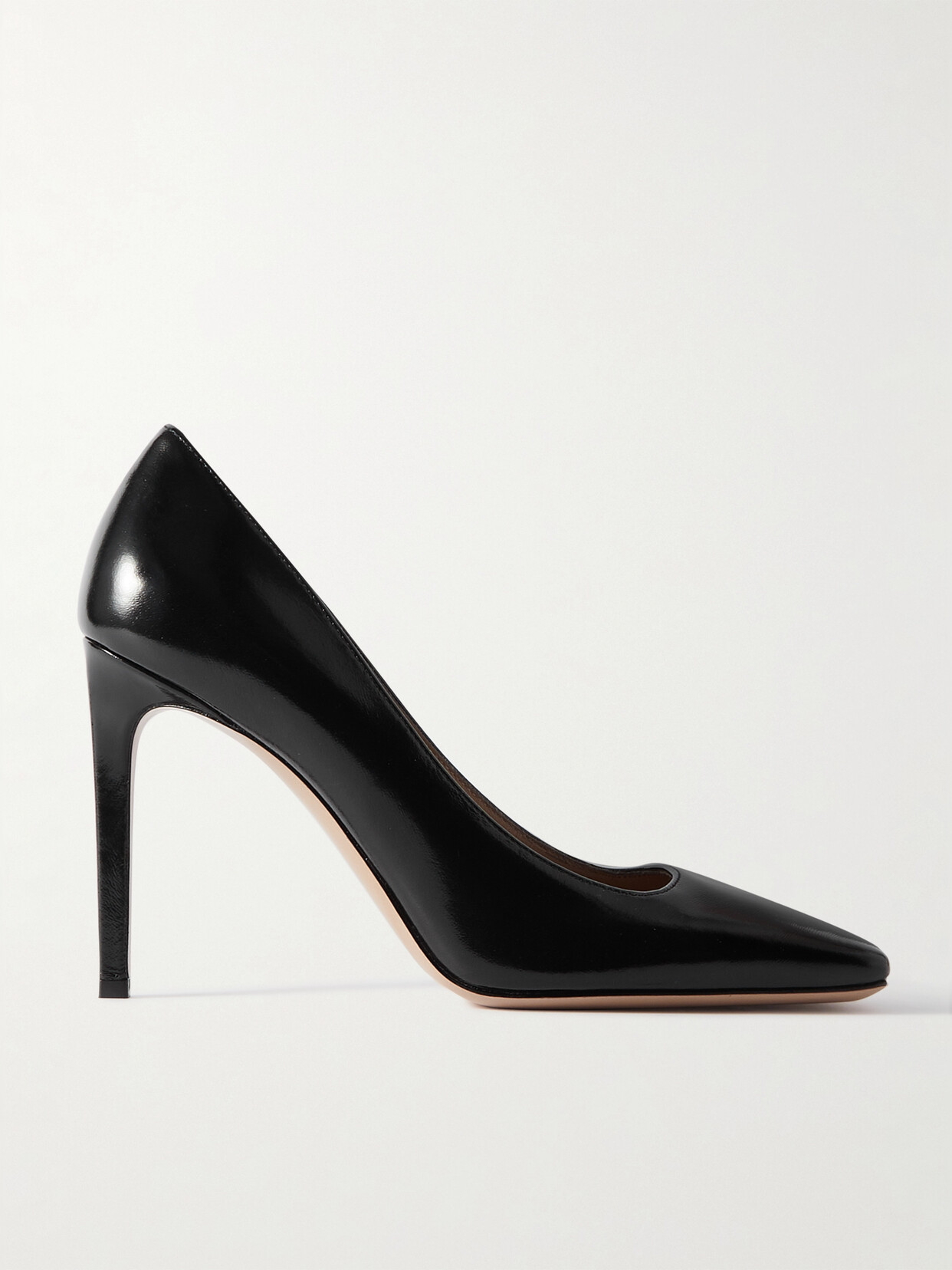 Gianvito Rossi 100 Glossed-leather Pumps In Black