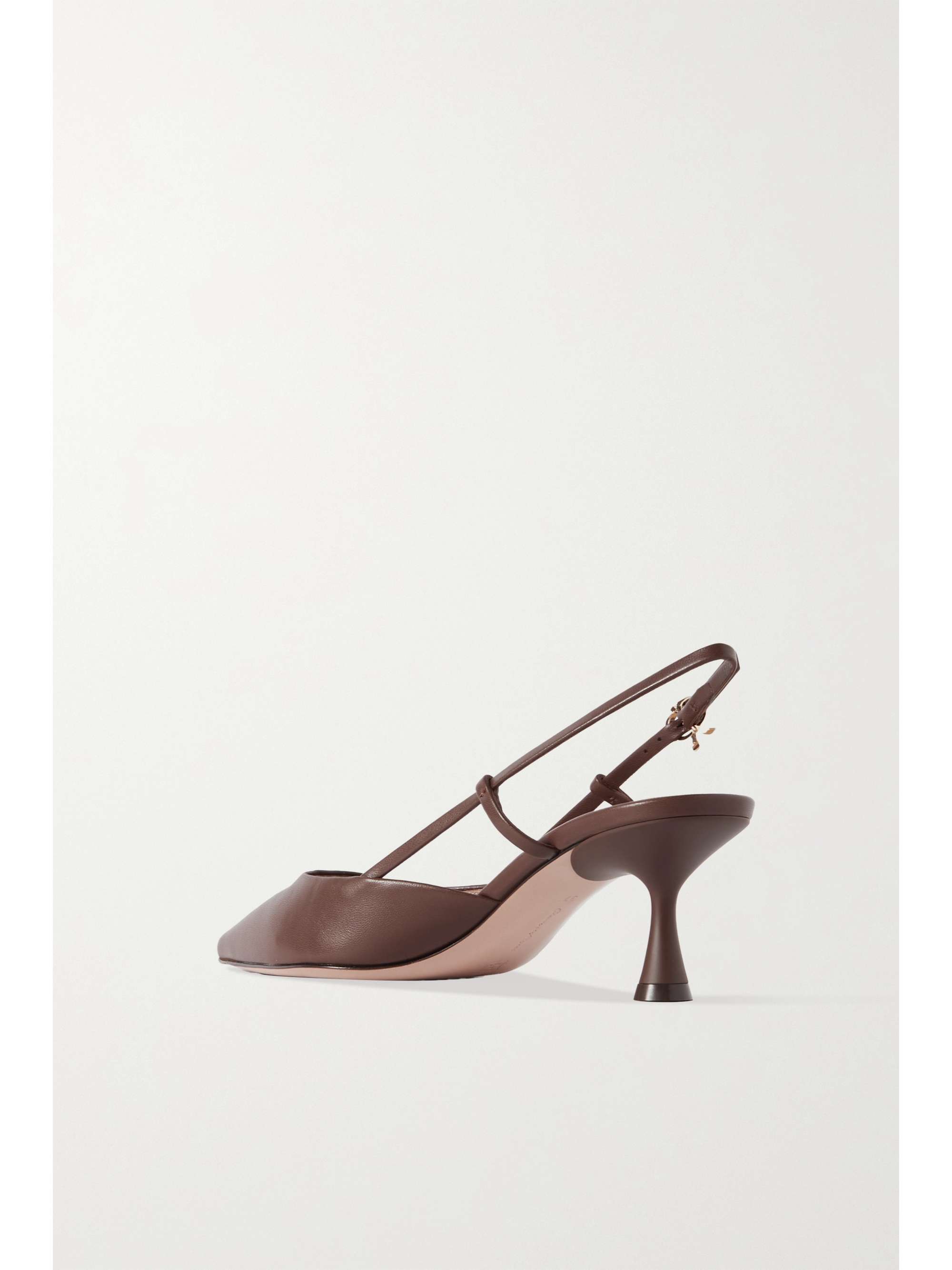 GIANVITO ROSSI Ascent 55 leather slingback pumps | NET-A-PORTER