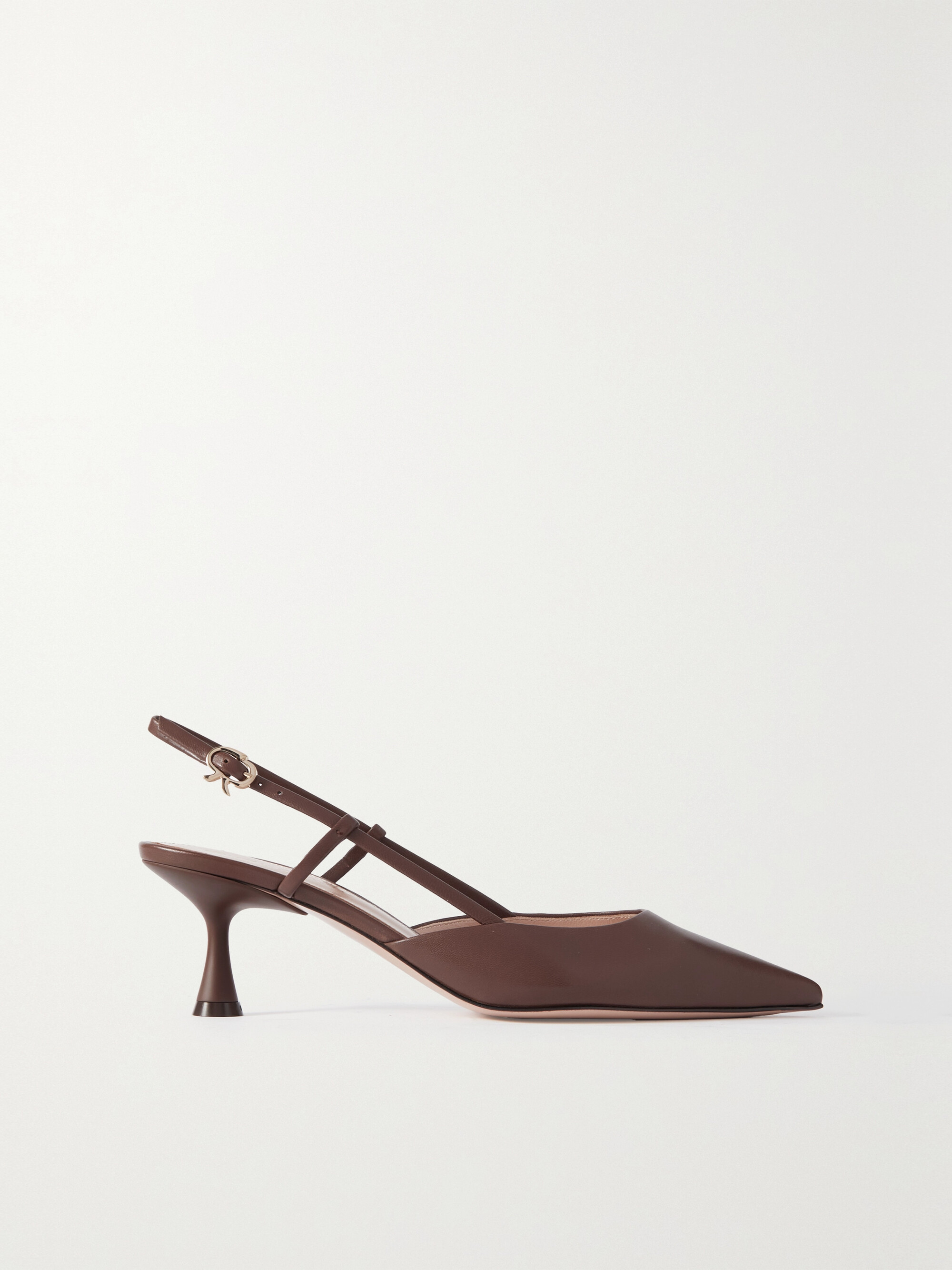 GIANVITO ROSSI Ascent 55 leather slingback pumps