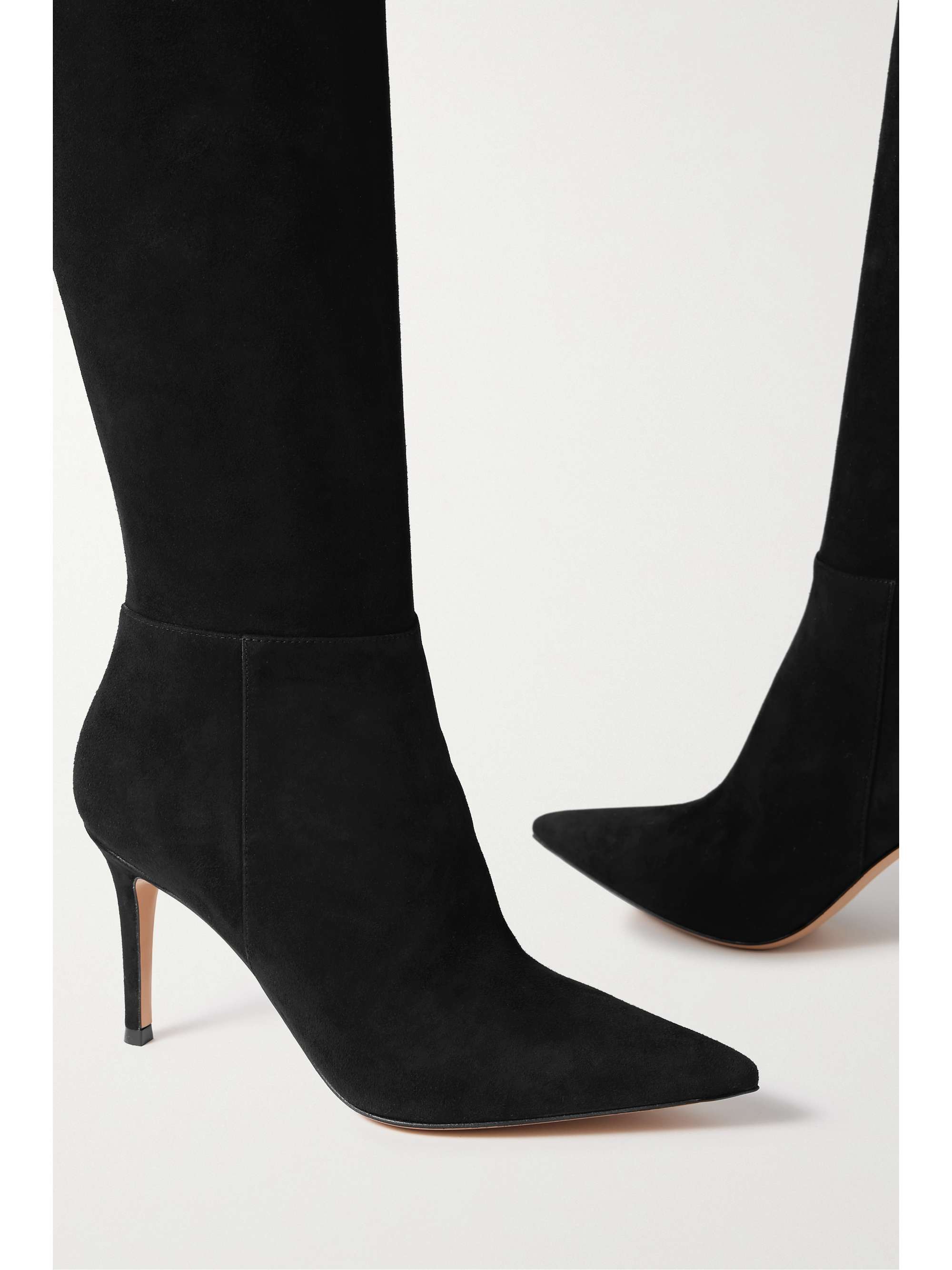 GIANVITO ROSSI 85 suede over-the-knee boots