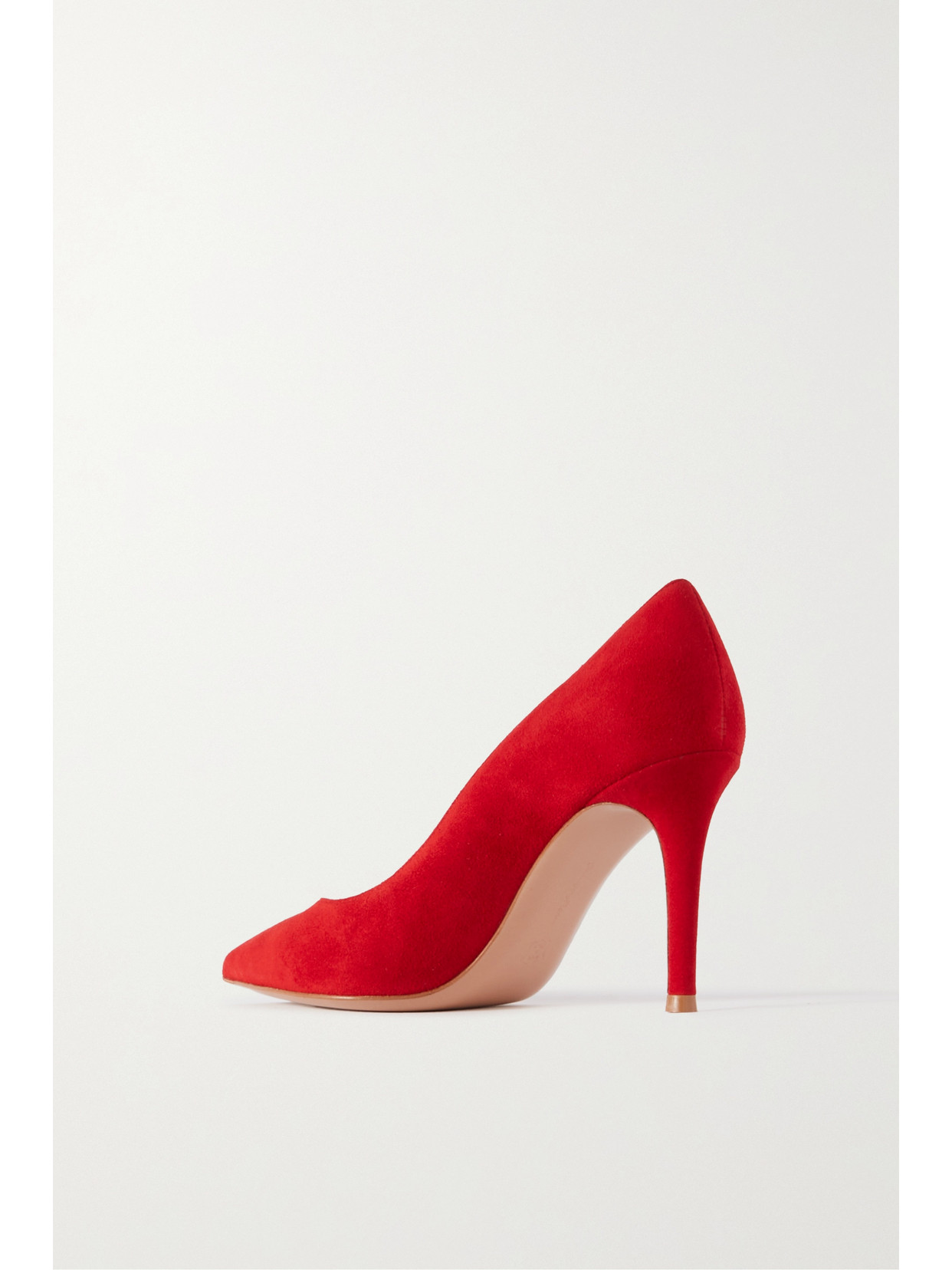 Shop Gianvito Rossi 85 Suede Pumps In Red