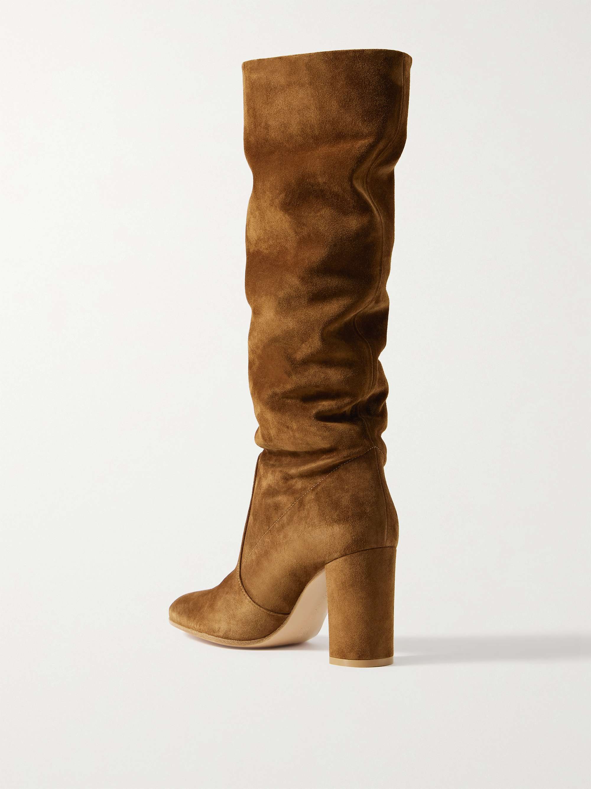 GIANVITO ROSSI Glen 85 suede knee boots | NET-A-PORTER