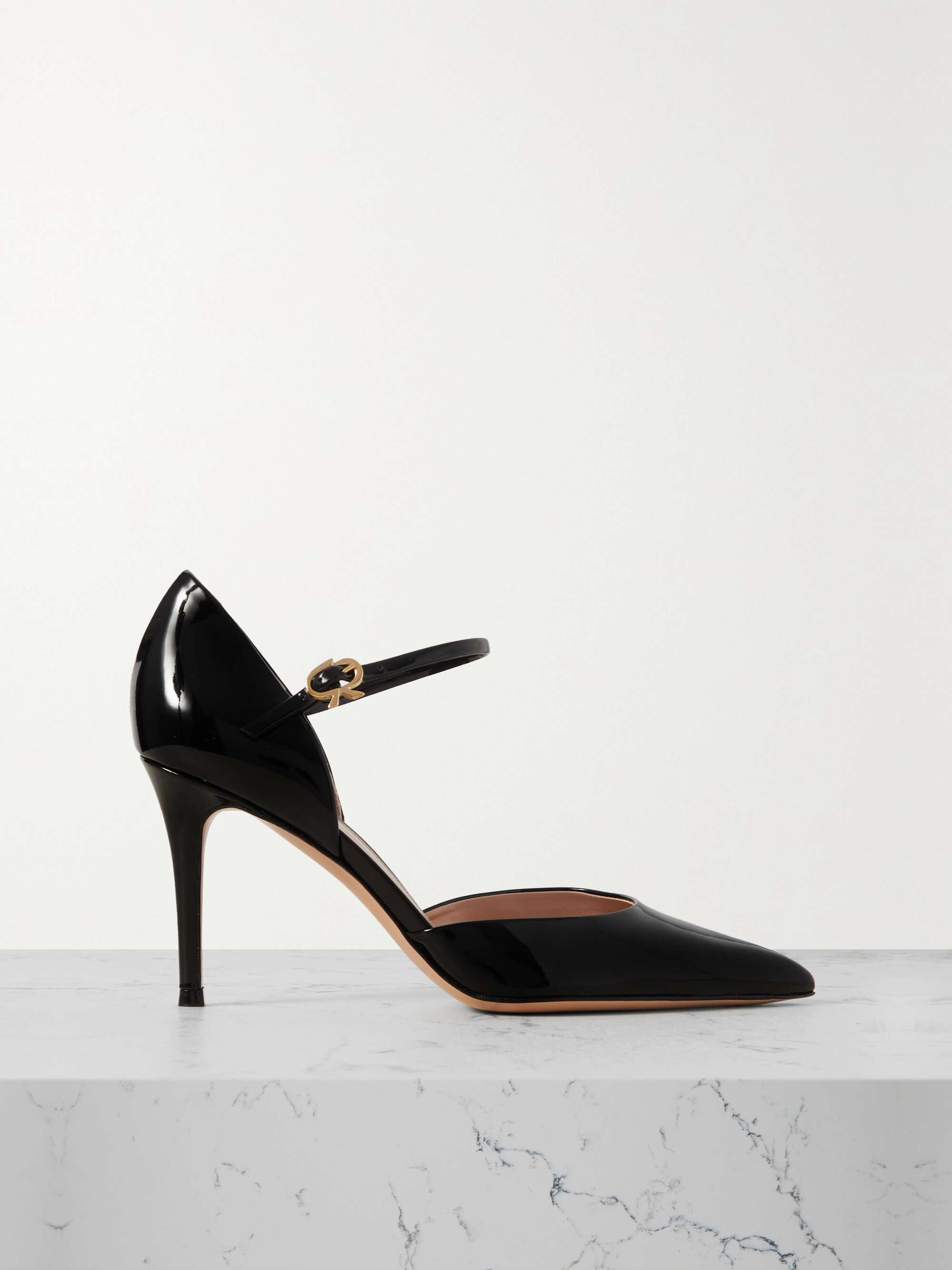 GIANVITO ROSSI Vernice 85 patent-leather pumps | NET-A-PORTER