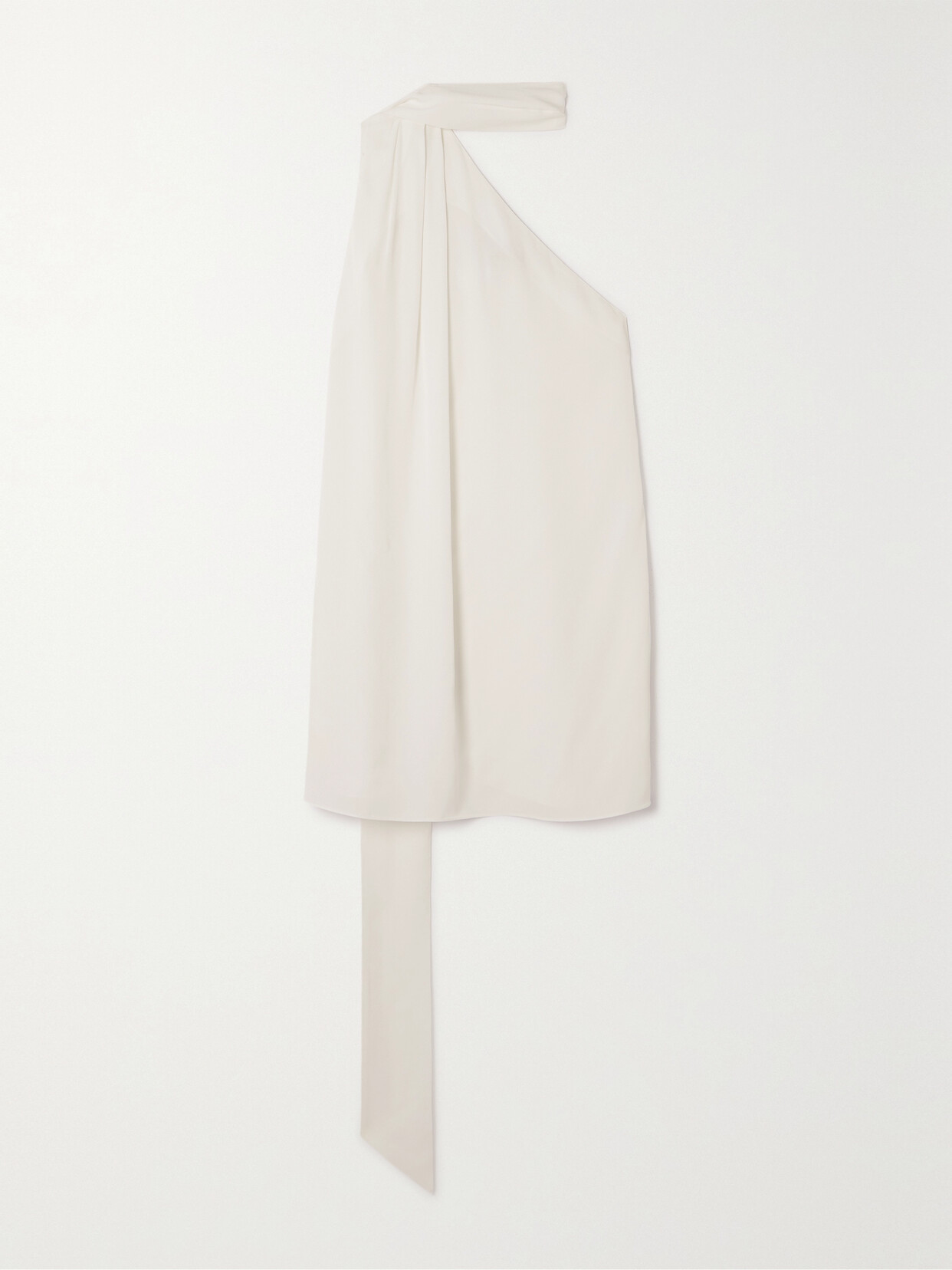 Stella McCartney + Net Sustain One-shoulder Crepe De Chine Top - White