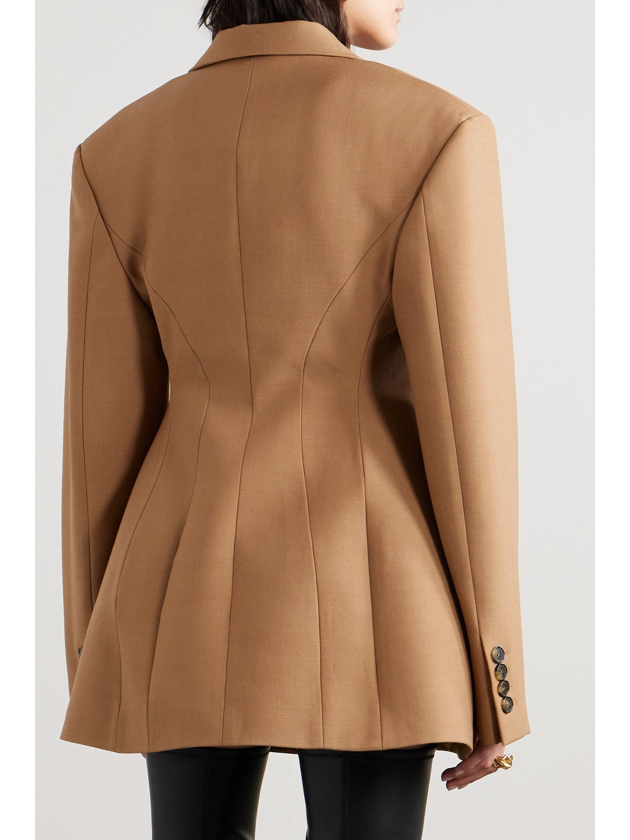 Stella Mccartney + Net Sustain Wool Blazer In Brown