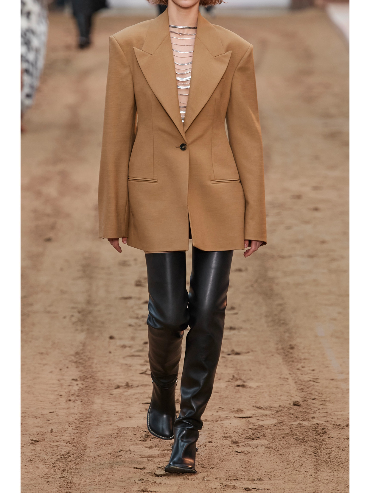 Stella Mccartney + Net Sustain Wool Blazer In Brown