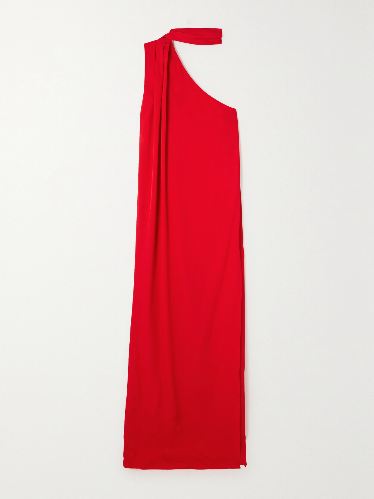 Shop Stella Mccartney + Net Sustain One-shoulder Satin Gown In Red