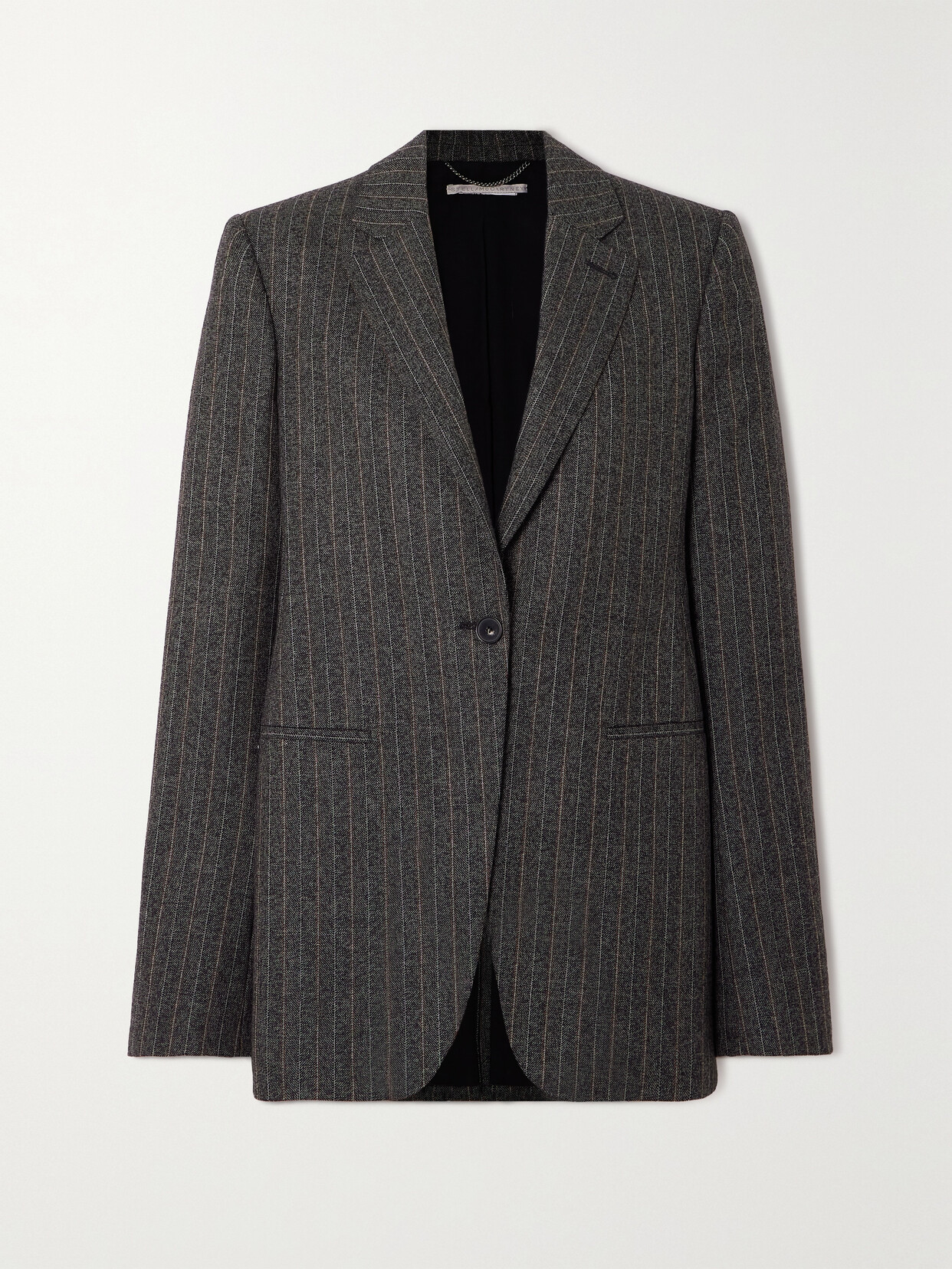 Stella McCartney - + Net Sustain Pinstriped Wool Blazer - Gray