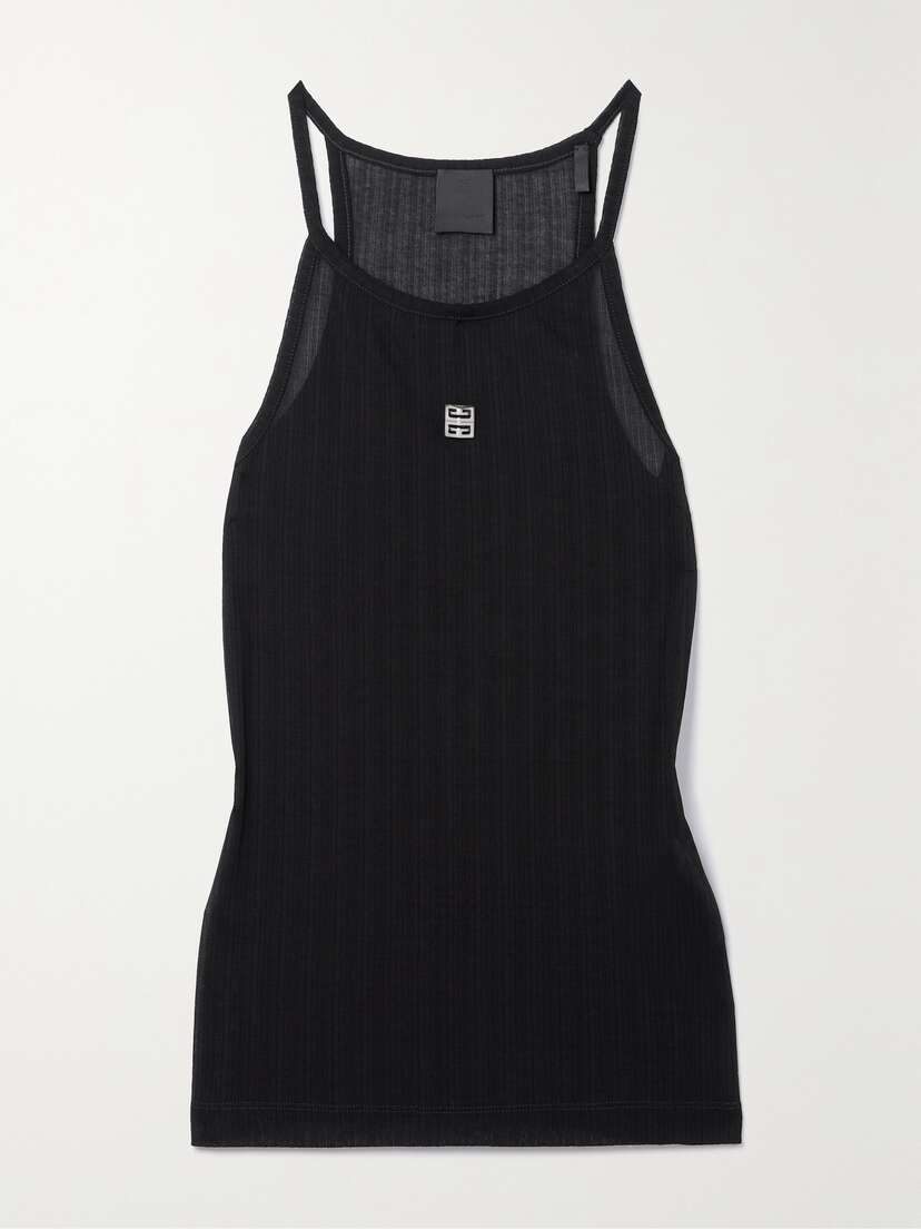 Givenchy Embellished Ribbed Cotton Tank