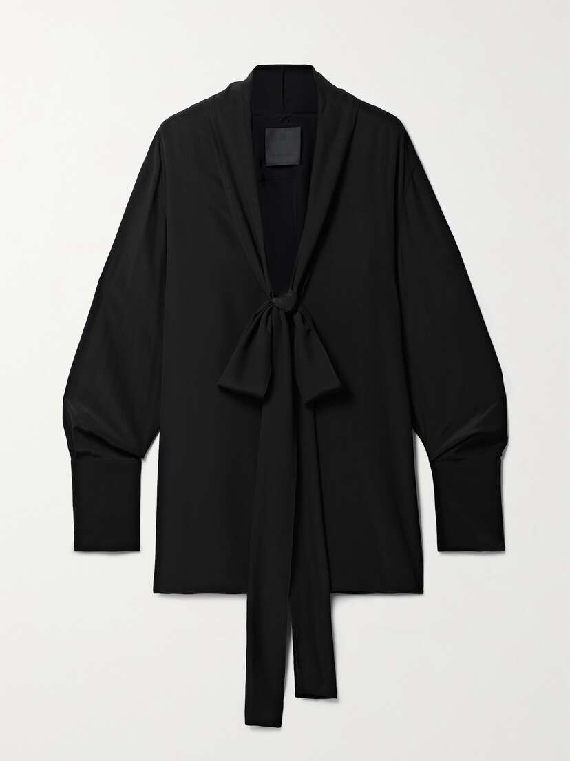 Givenchy Pussy-bow Silk Blouse