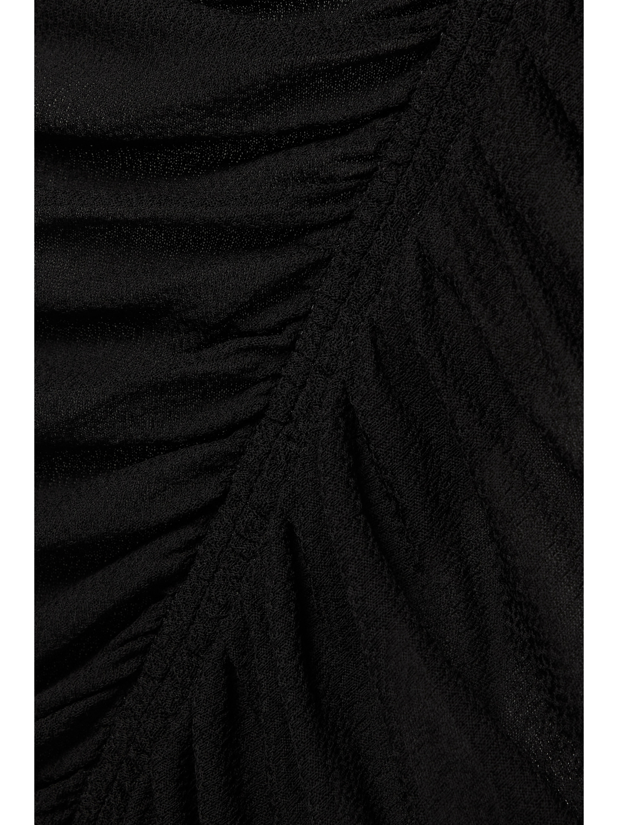Givenchy Cutout ruched stretch-crepe turtleneck gown