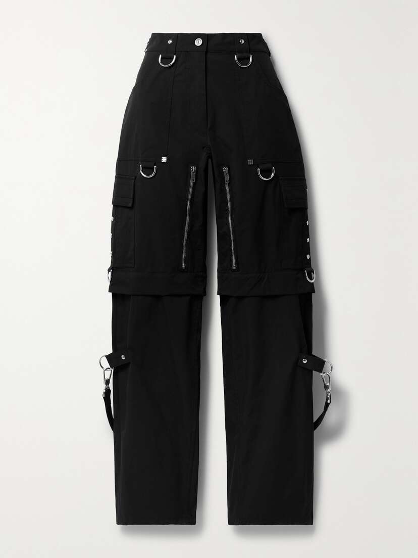 Givenchy Convertible Embellished Twill Cargo Pants