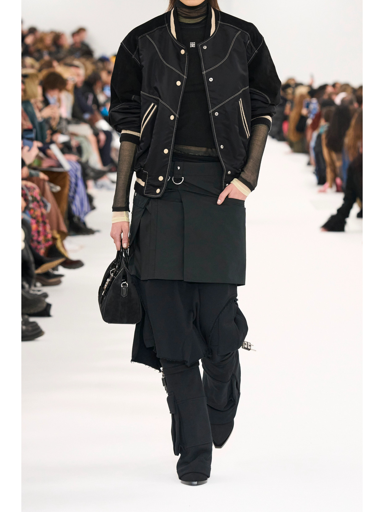 Givenchy Logo Bomber Jacket In Black