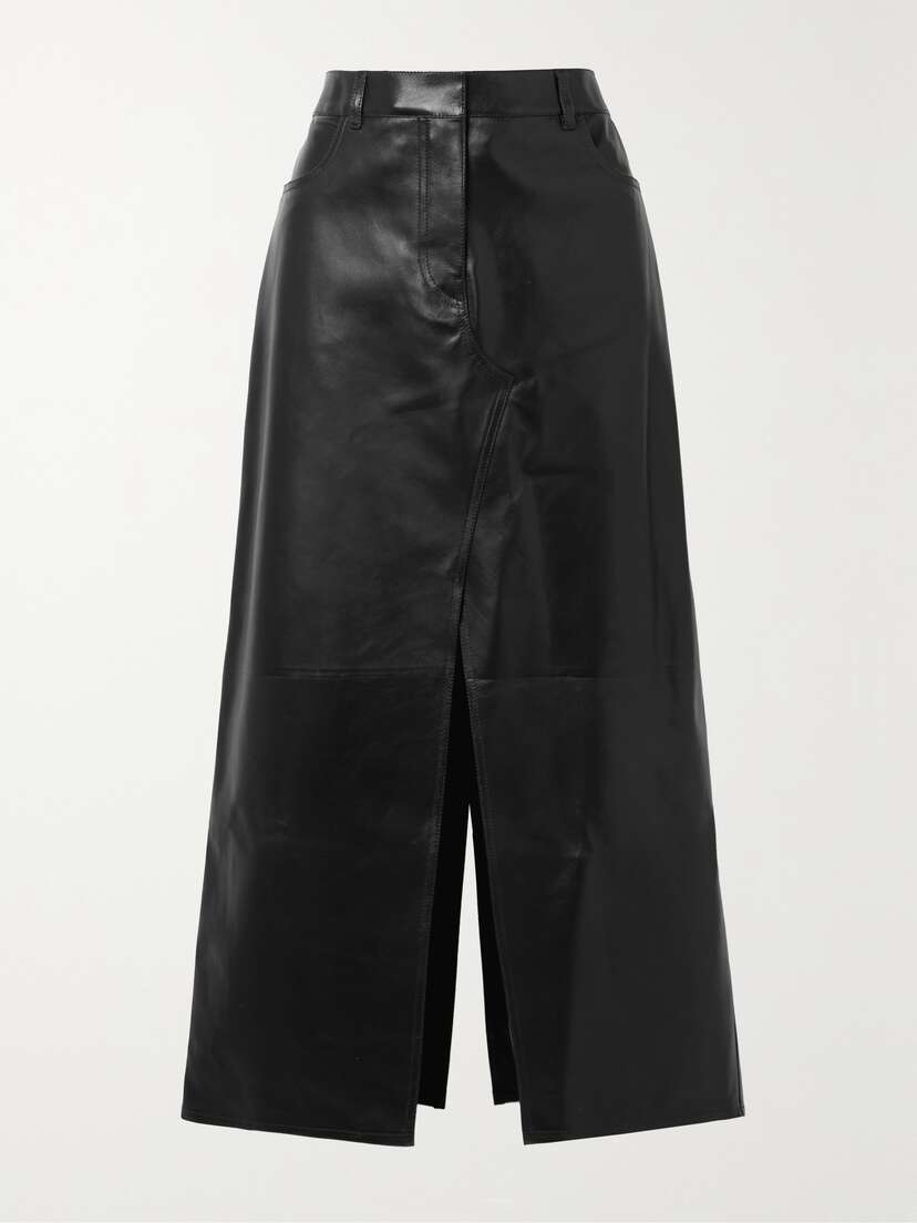 Givenchy Leather Maxi Skirt