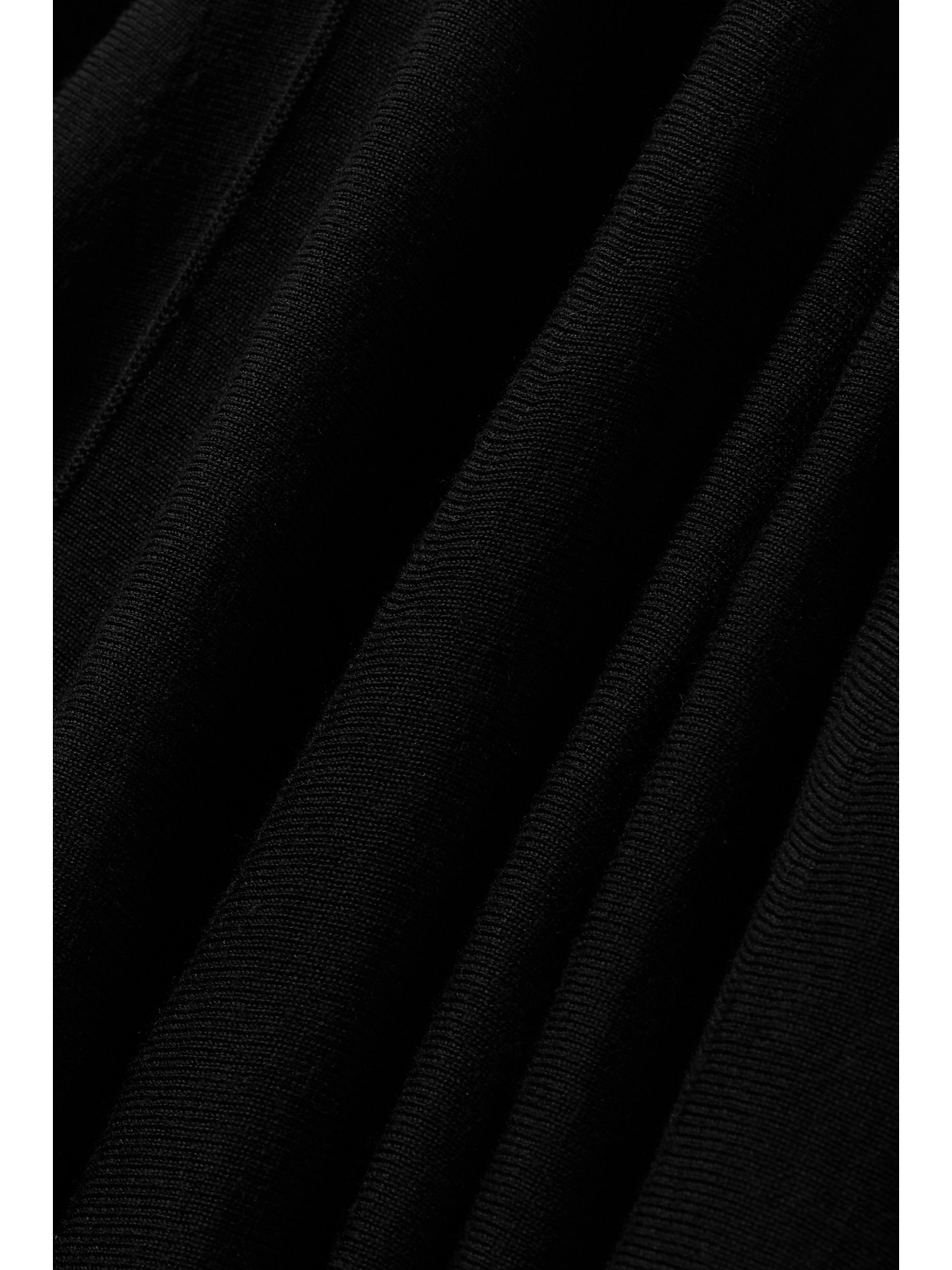 Khaite Romee Open-back Draped Merino Wool Maxi Dress In Black