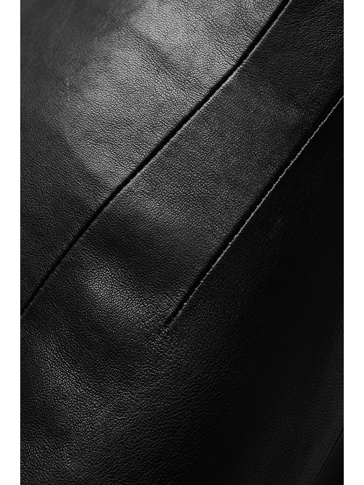 Khaite Loxley Leather Maxi Skirt In Black