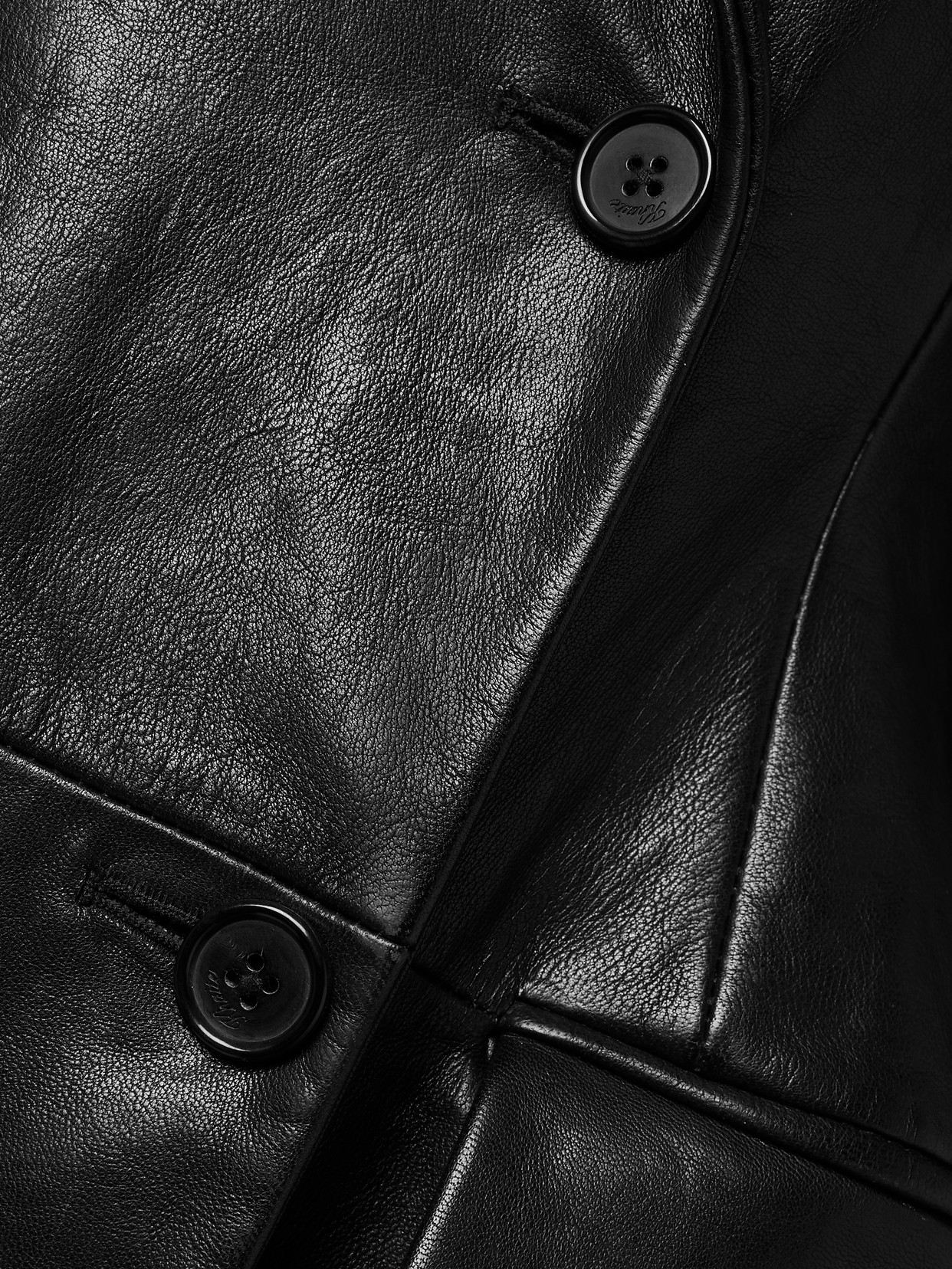 Khaite Carmona Leather-like Trench Coat In Black