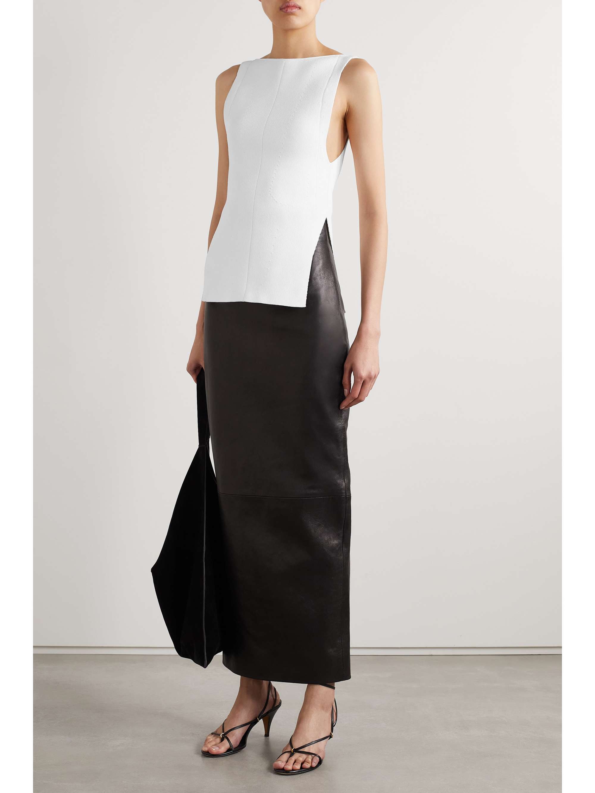 KHAITE Evelyn ribbed-knit tank | NET-A-PORTER