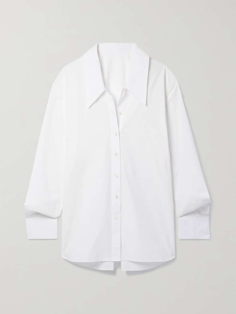 KHAITE Lago Cotton-poplin Shirt