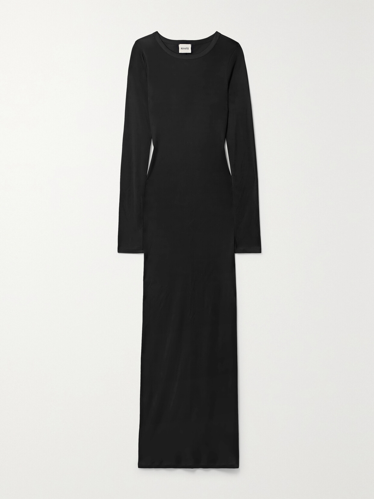 Khaite Bayra Stretch-jersey Maxi Dress In Black