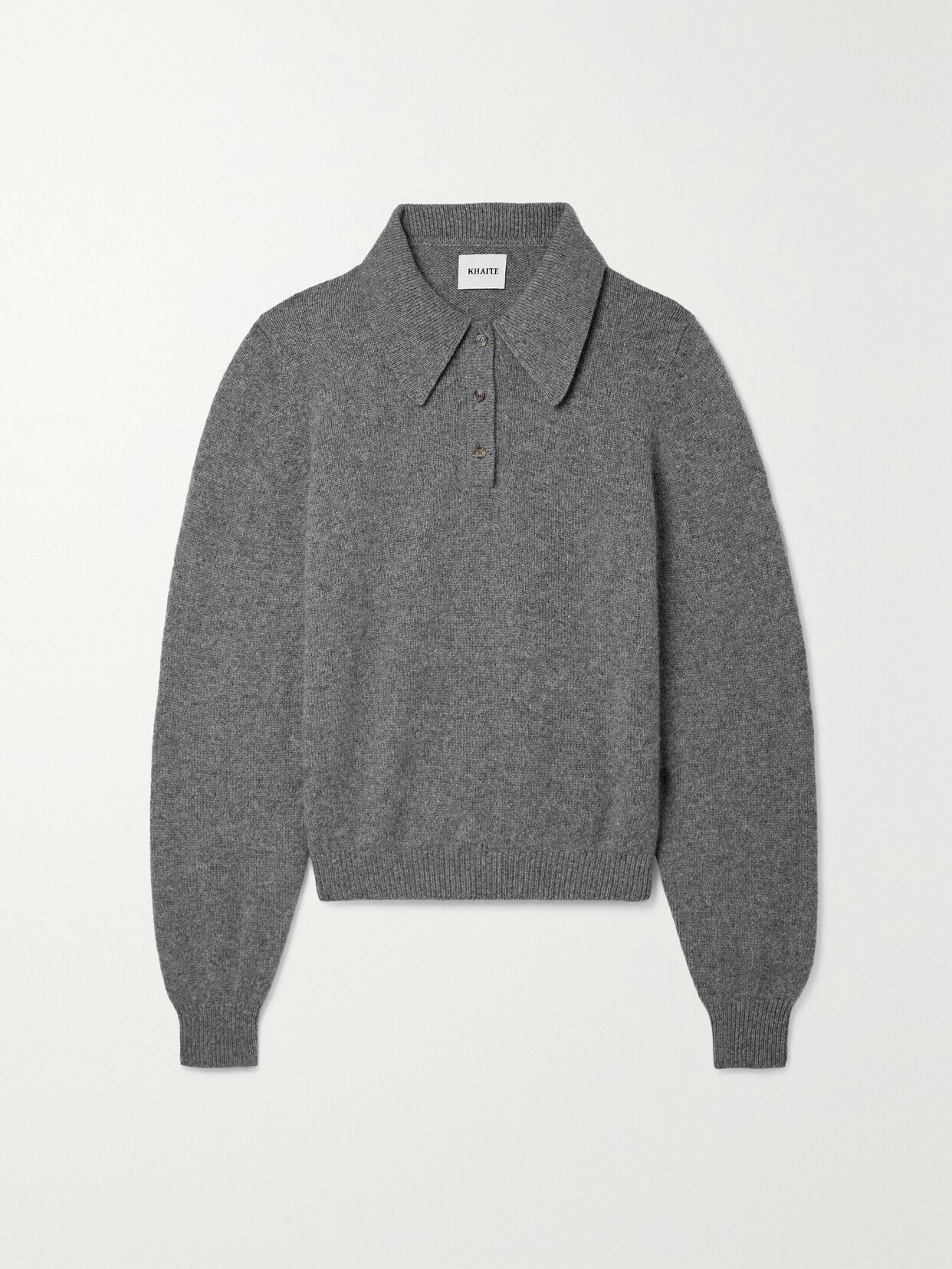 Shop Khaite Joey Cashmere Sweater In Gray