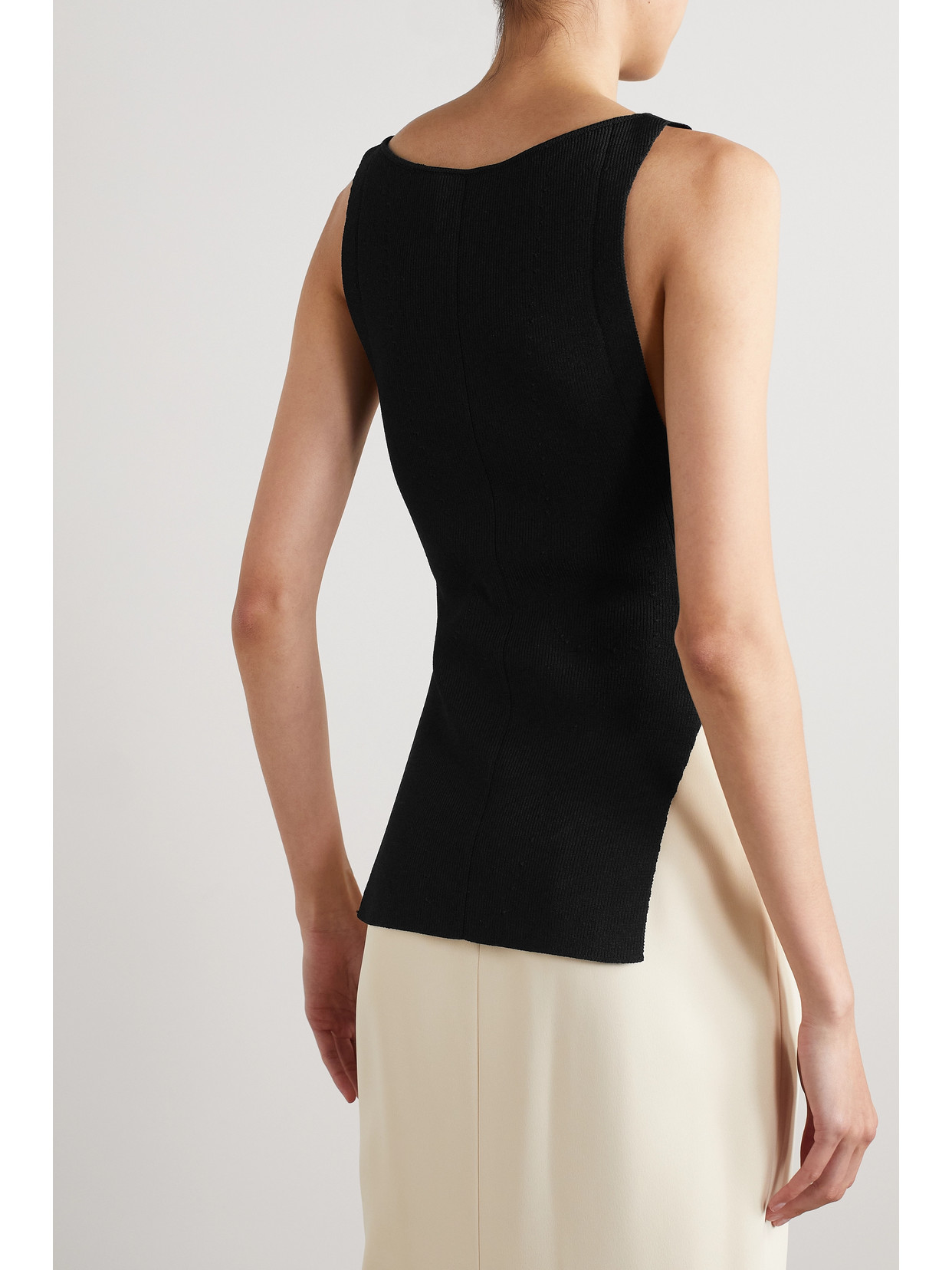 Evelyn Ribbed-Knit Tank