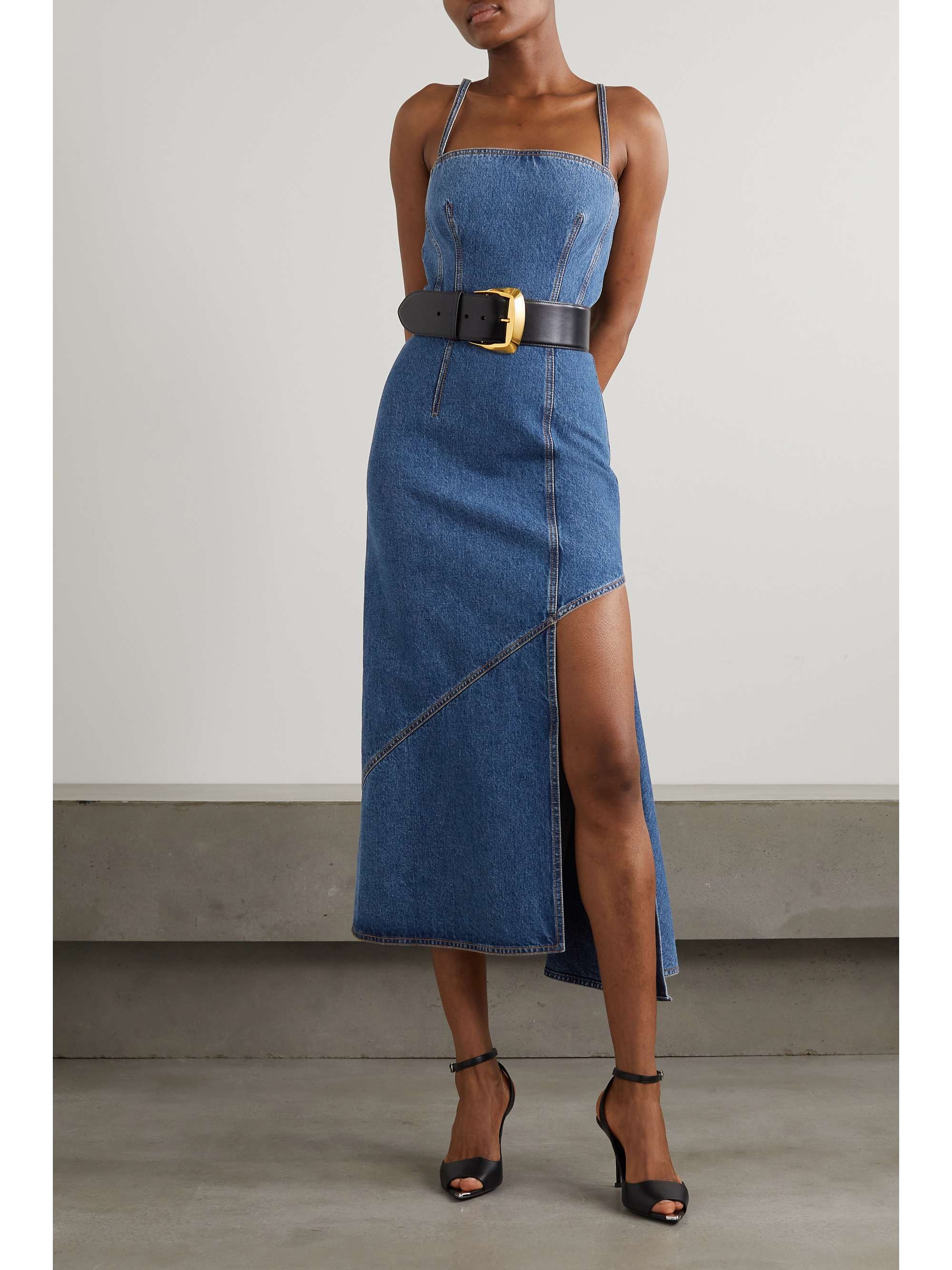 denim midi dresses