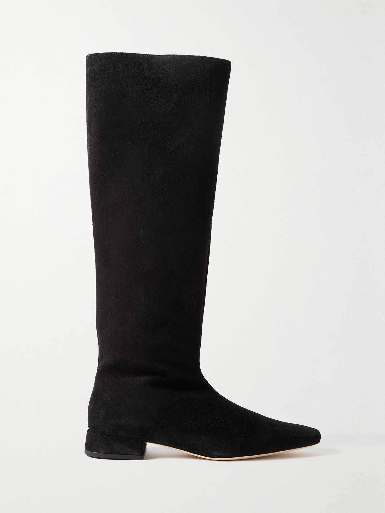 STAUD - Olga Suede Knee Boots - Black