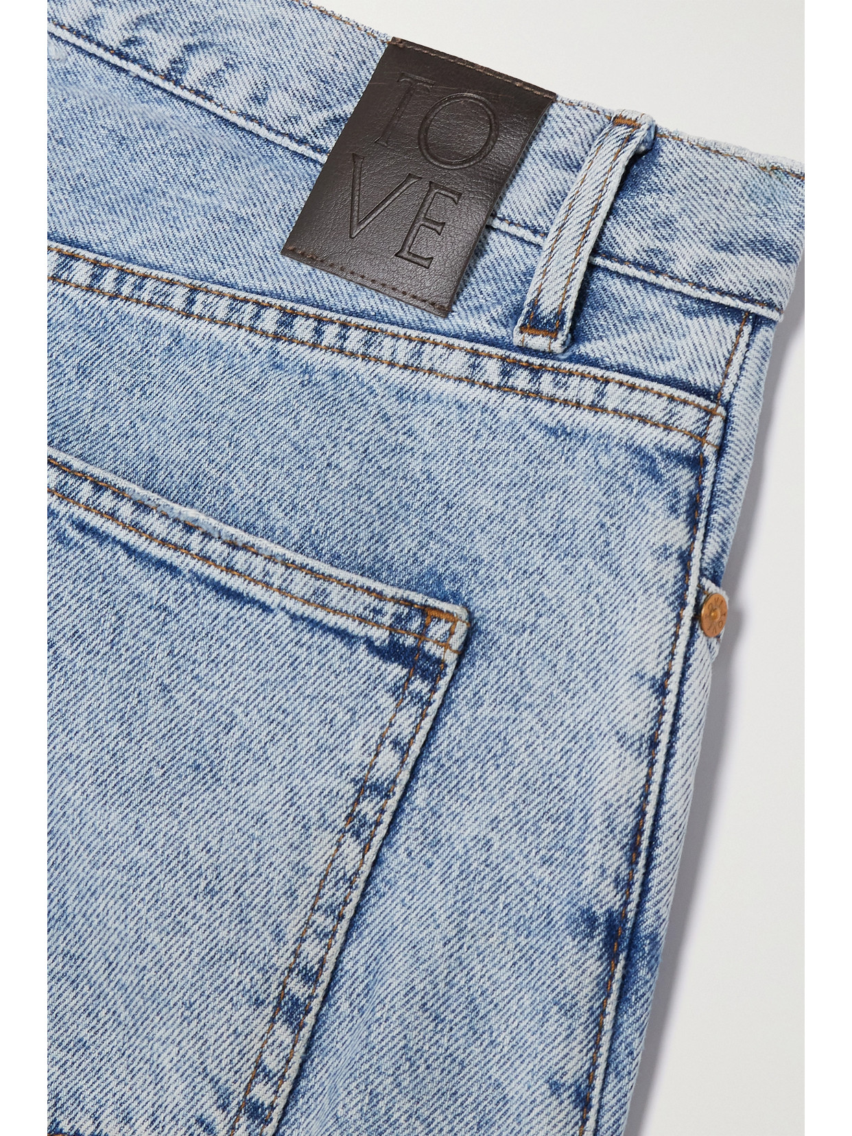 Tove Sofie Mid-rise Wide-leg Recycled Jeans In Blue