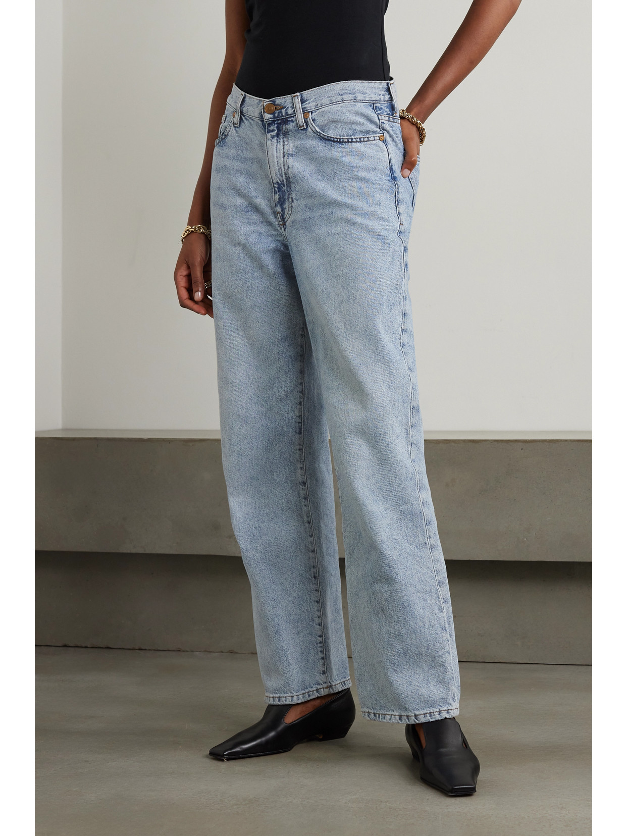 Tove Sofie Mid-rise Wide-leg Recycled Jeans In Blue