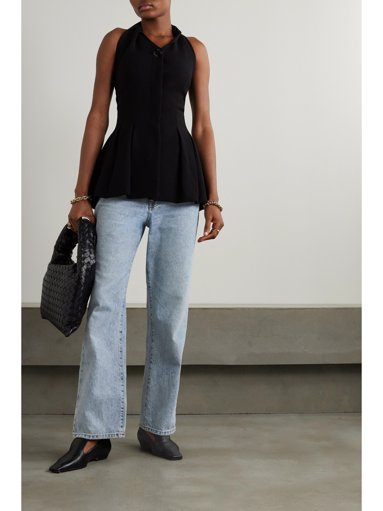 Tove Sofie Mid-rise Wide-leg Recycled Jeans In Blue