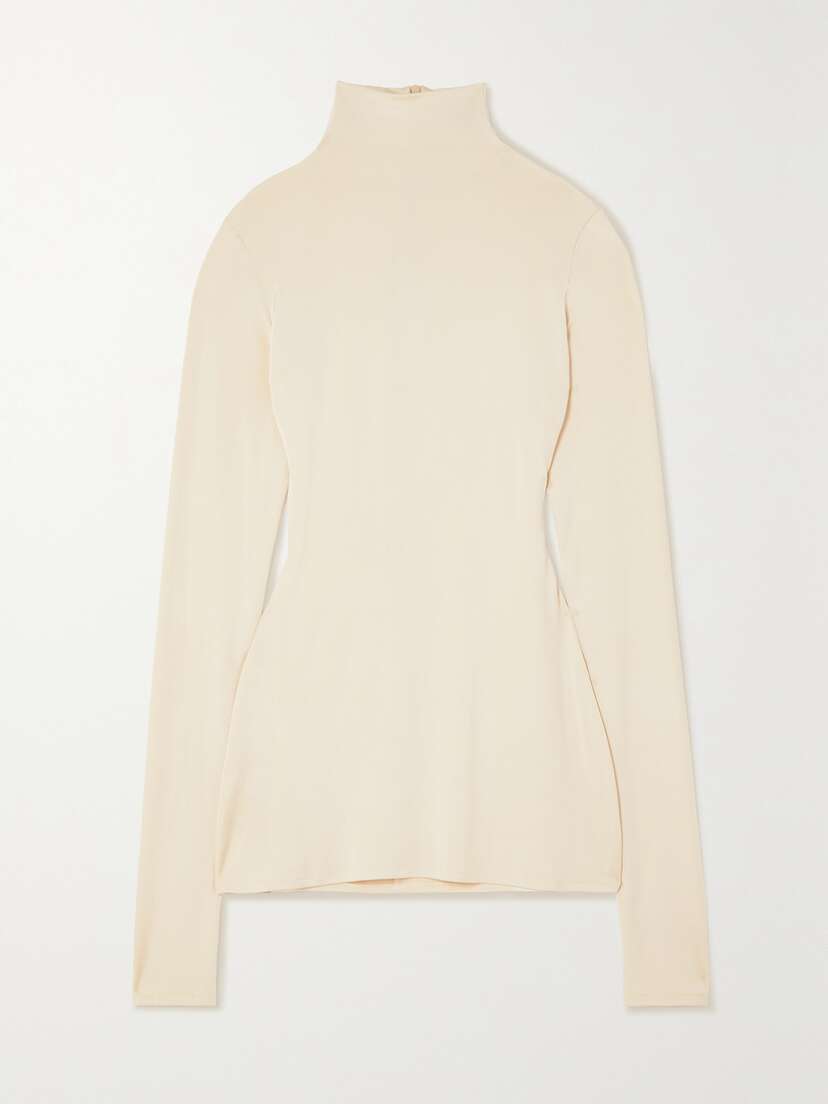 Tove Noor Stretch-jersey Turtleneck Top