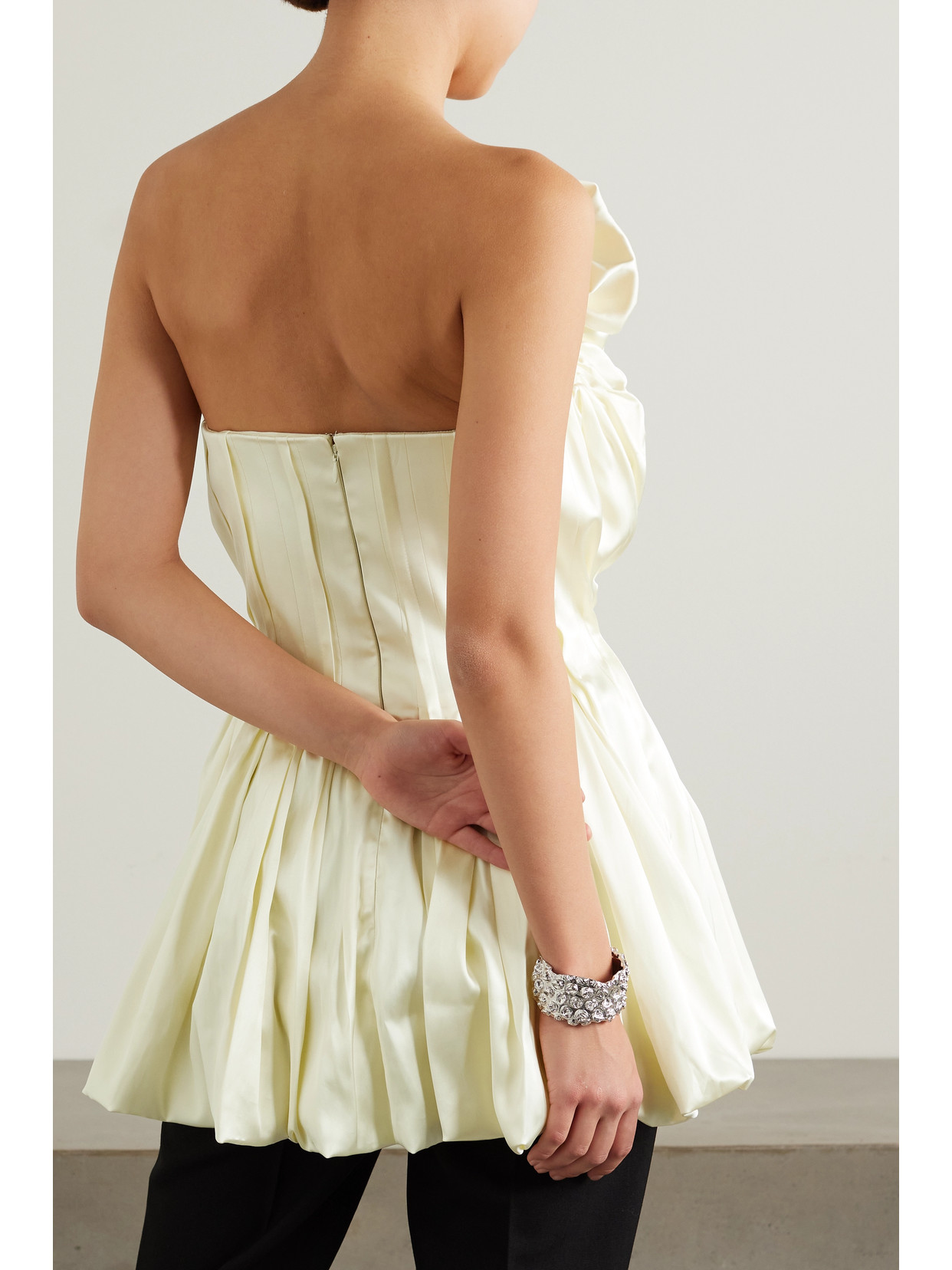 Raynara Strapless Gathered Top