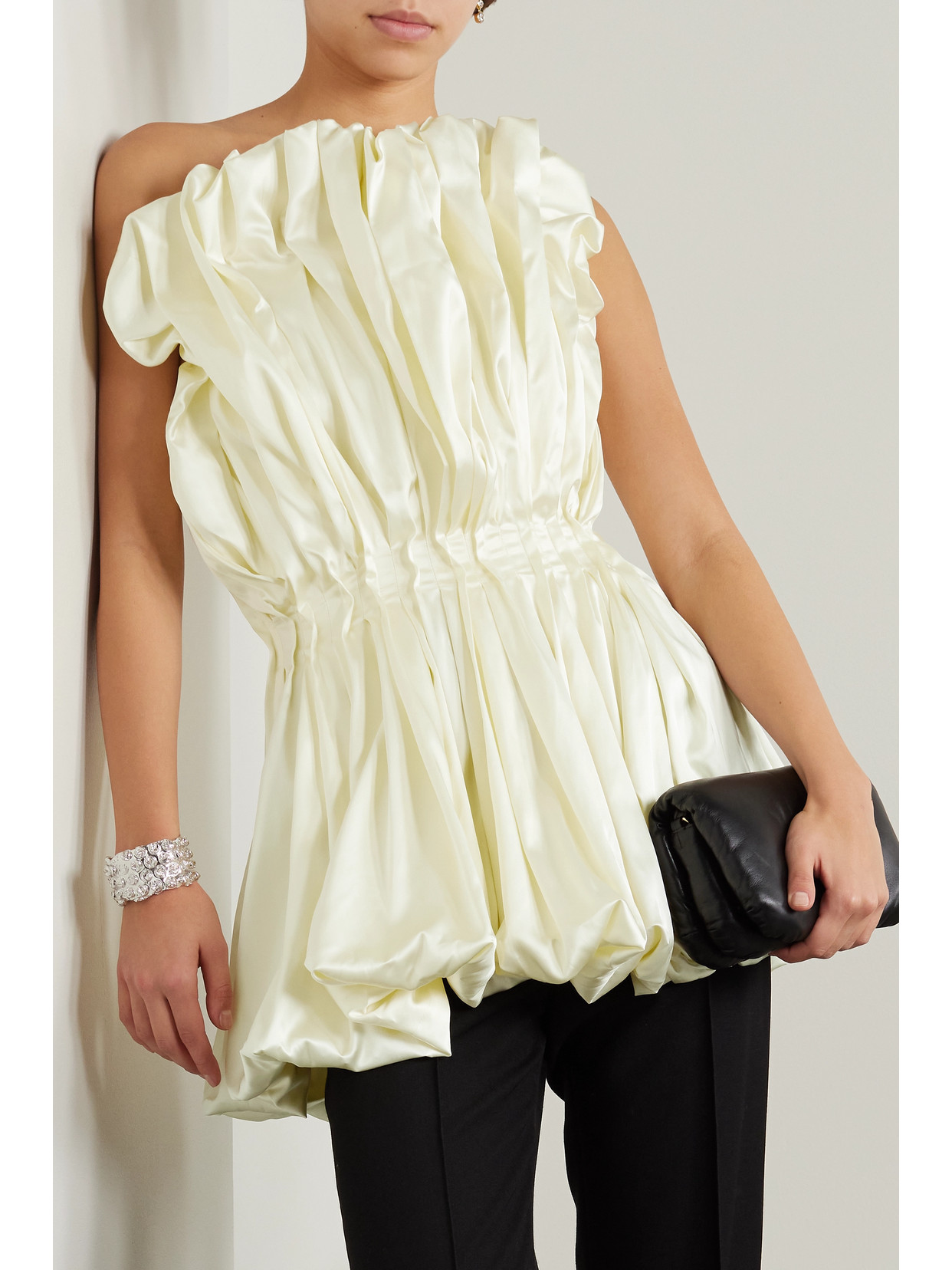 Raynara Strapless Gathered Top