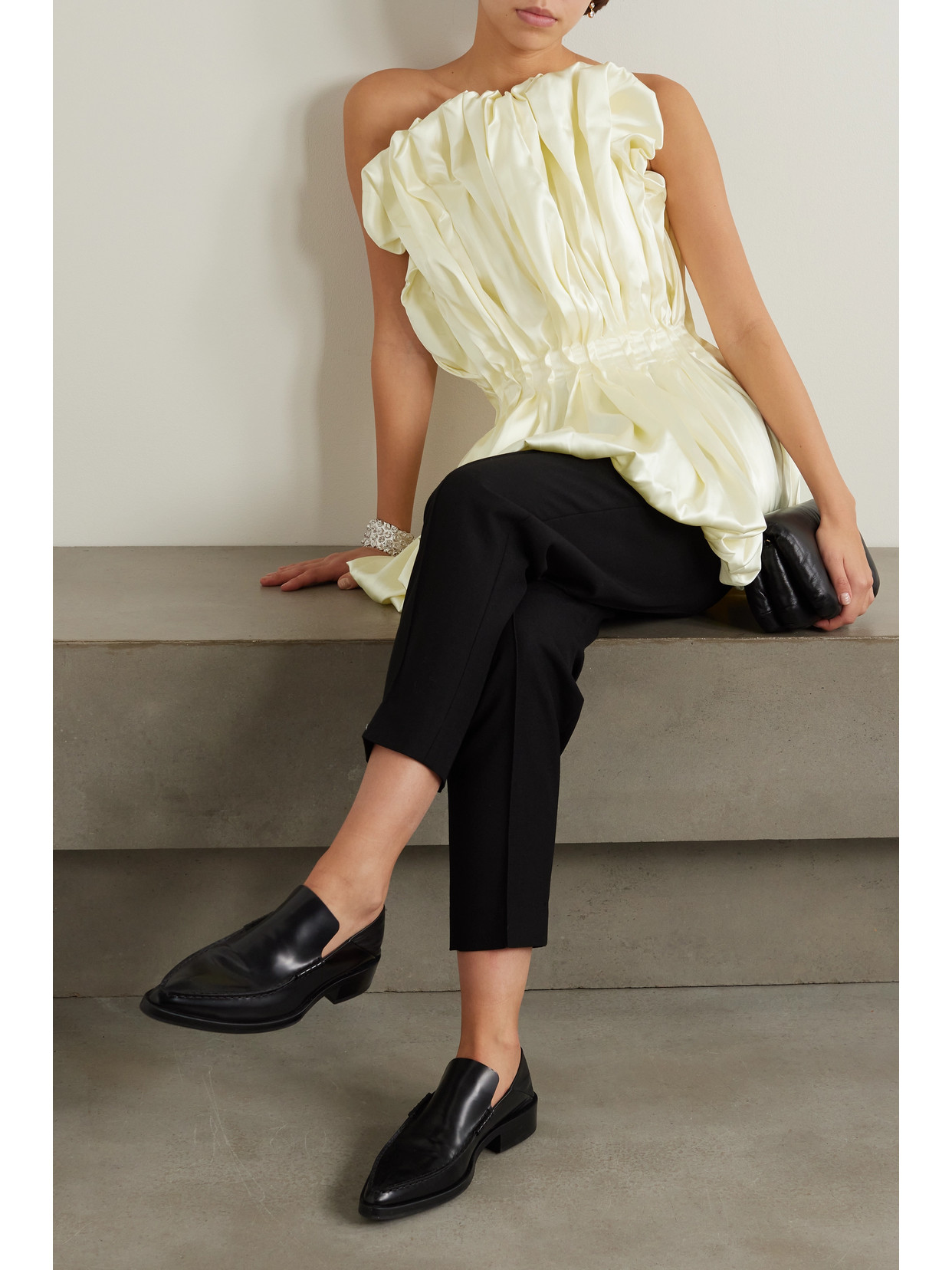 Raynara Strapless Gathered Top