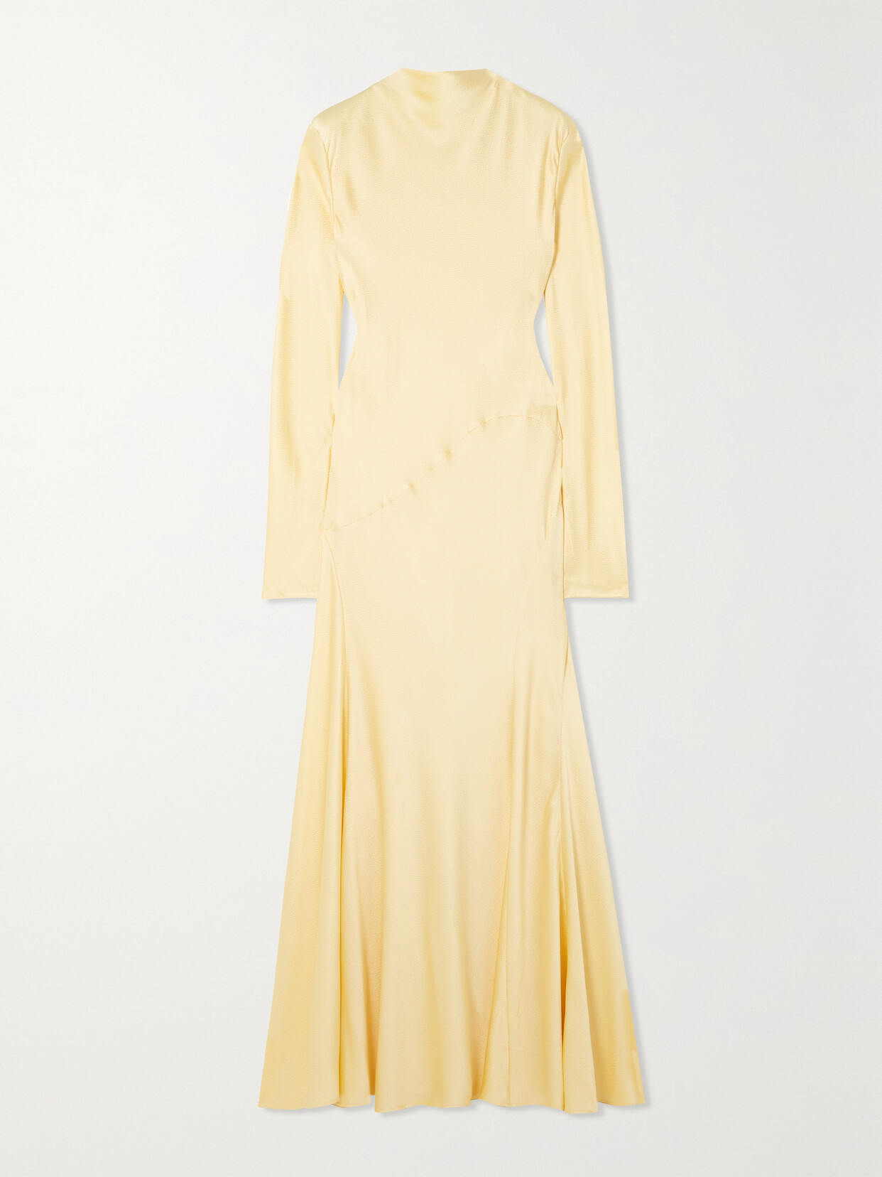 TOVE - Raquel Stretch-silk Cloqué Maxi Dress - Yellow