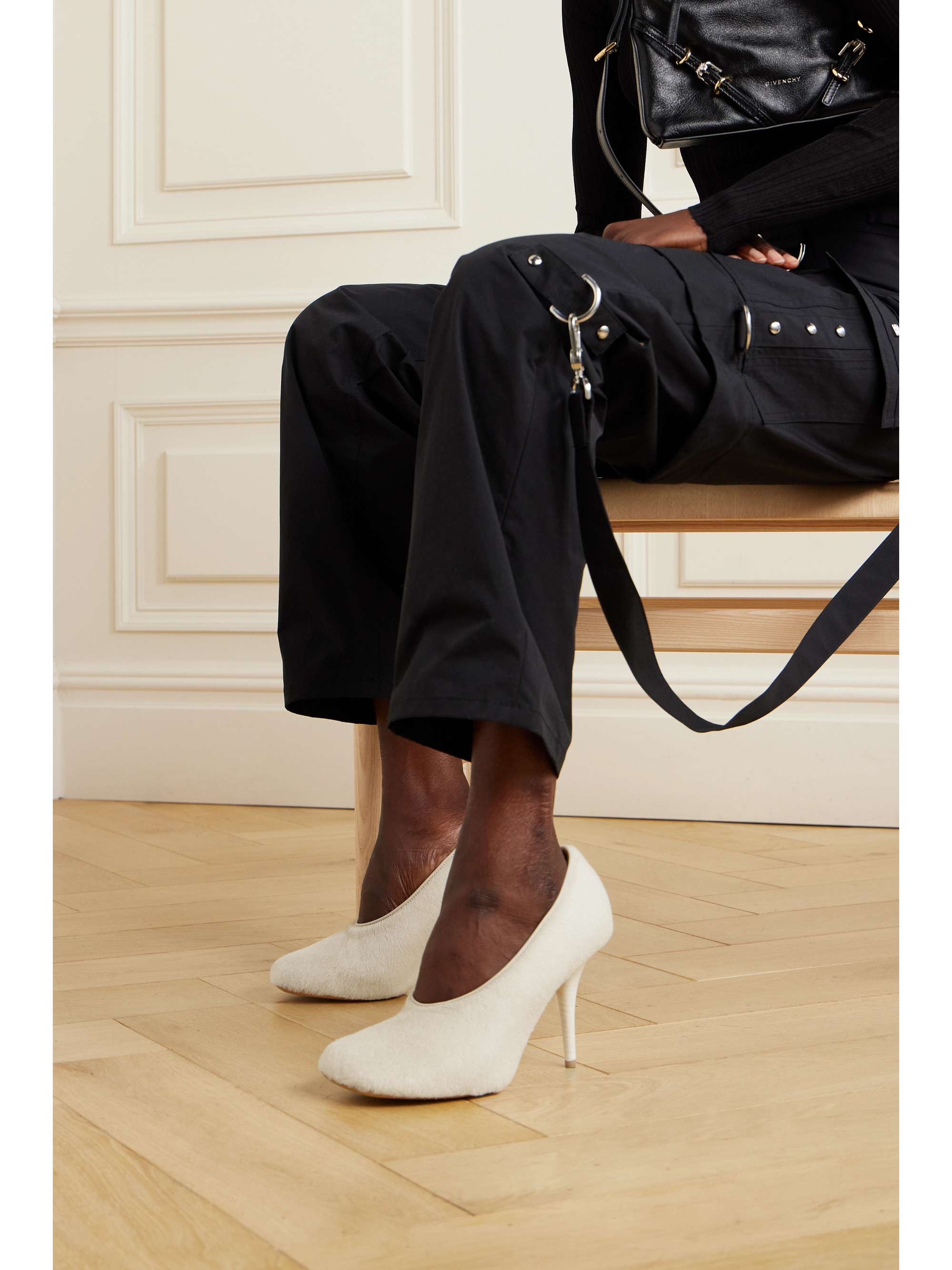 GIVENCHY Show lamb hair pumps NET A PORTER